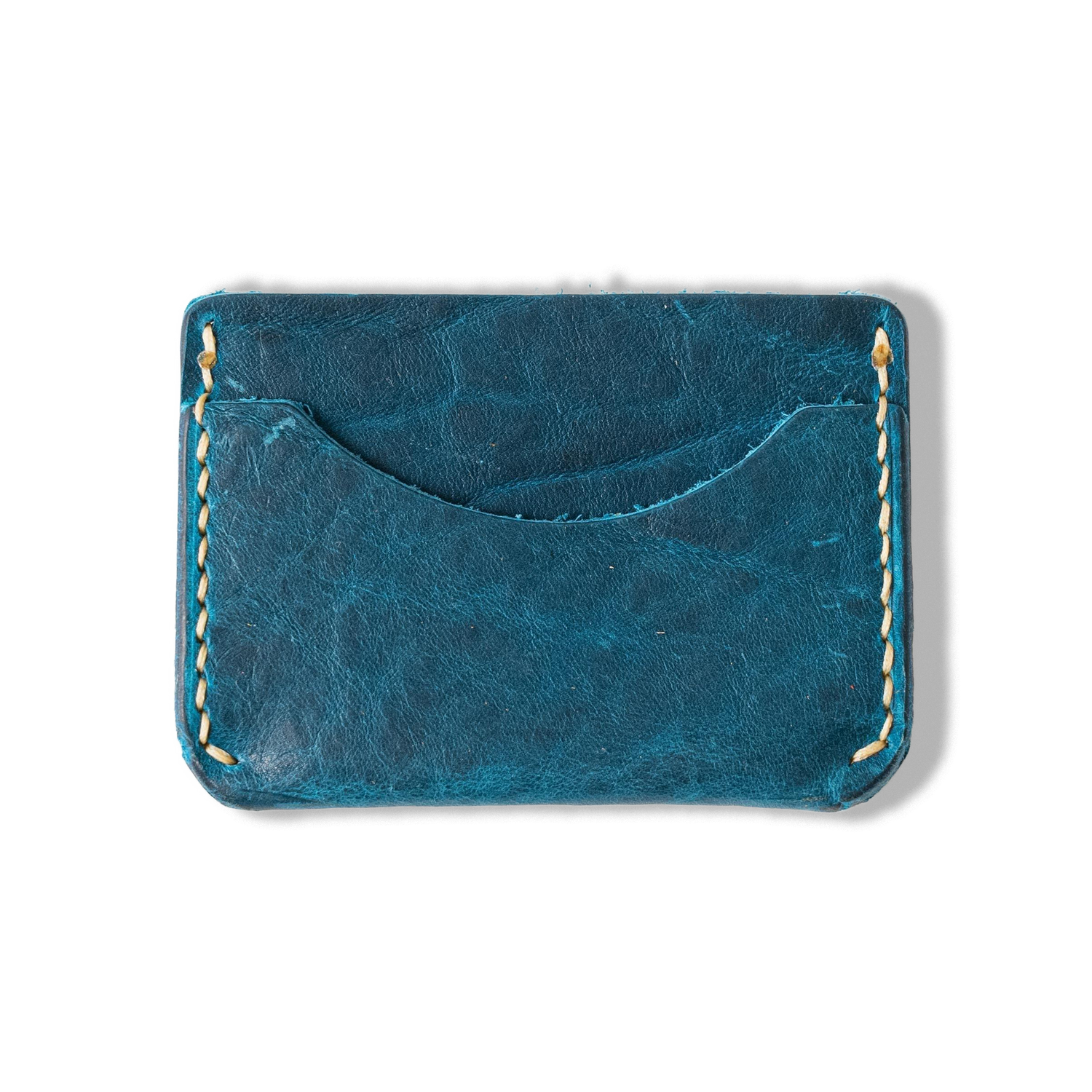 Petrol Blue Bison Card Case