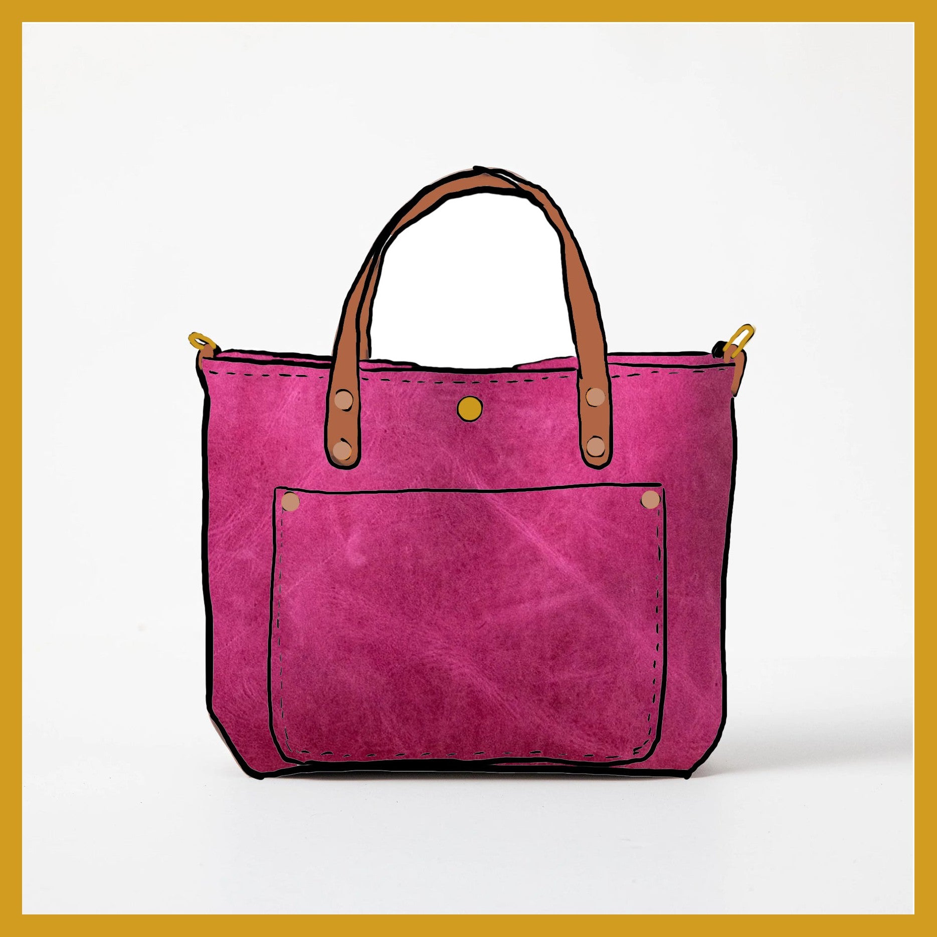 Scratch-and-Dent Pink Mini Travel Tote
