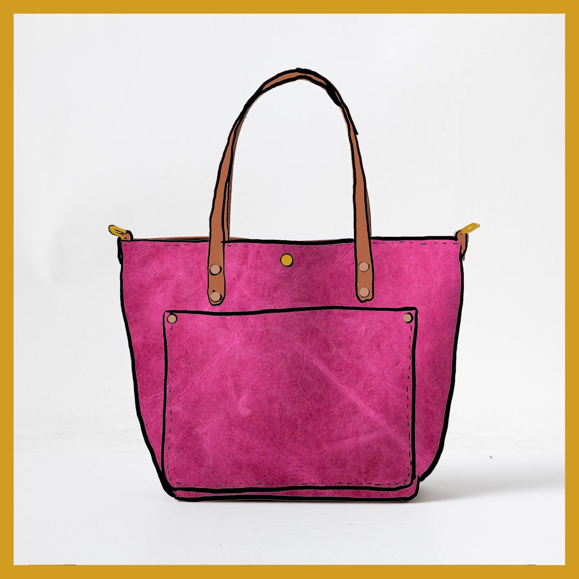 Scratch-and-Dent Pink Travel Tote