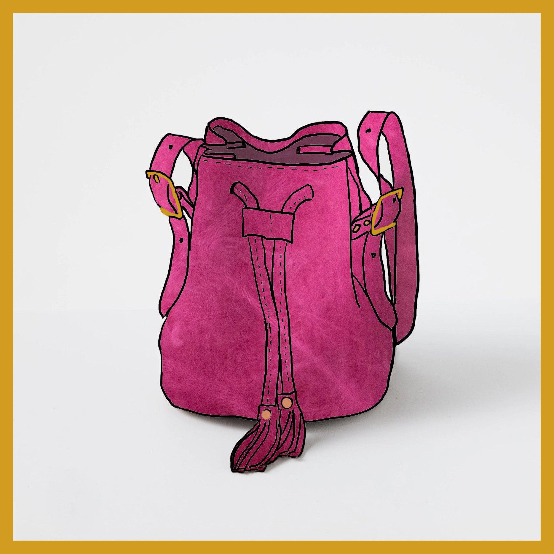 Scratch-and-Dent Pink Bucket Bag