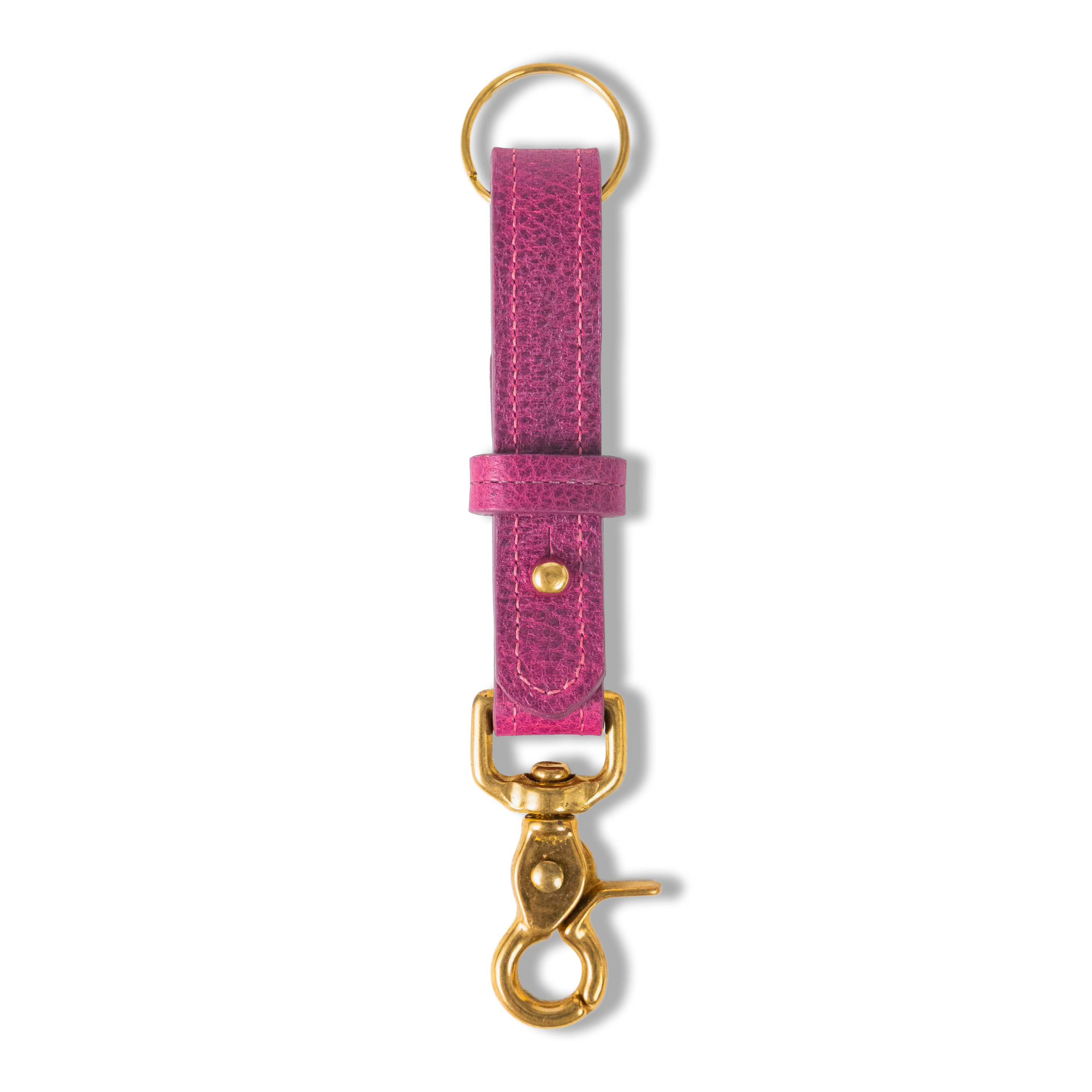 Pink Bulldog Key Lanyard