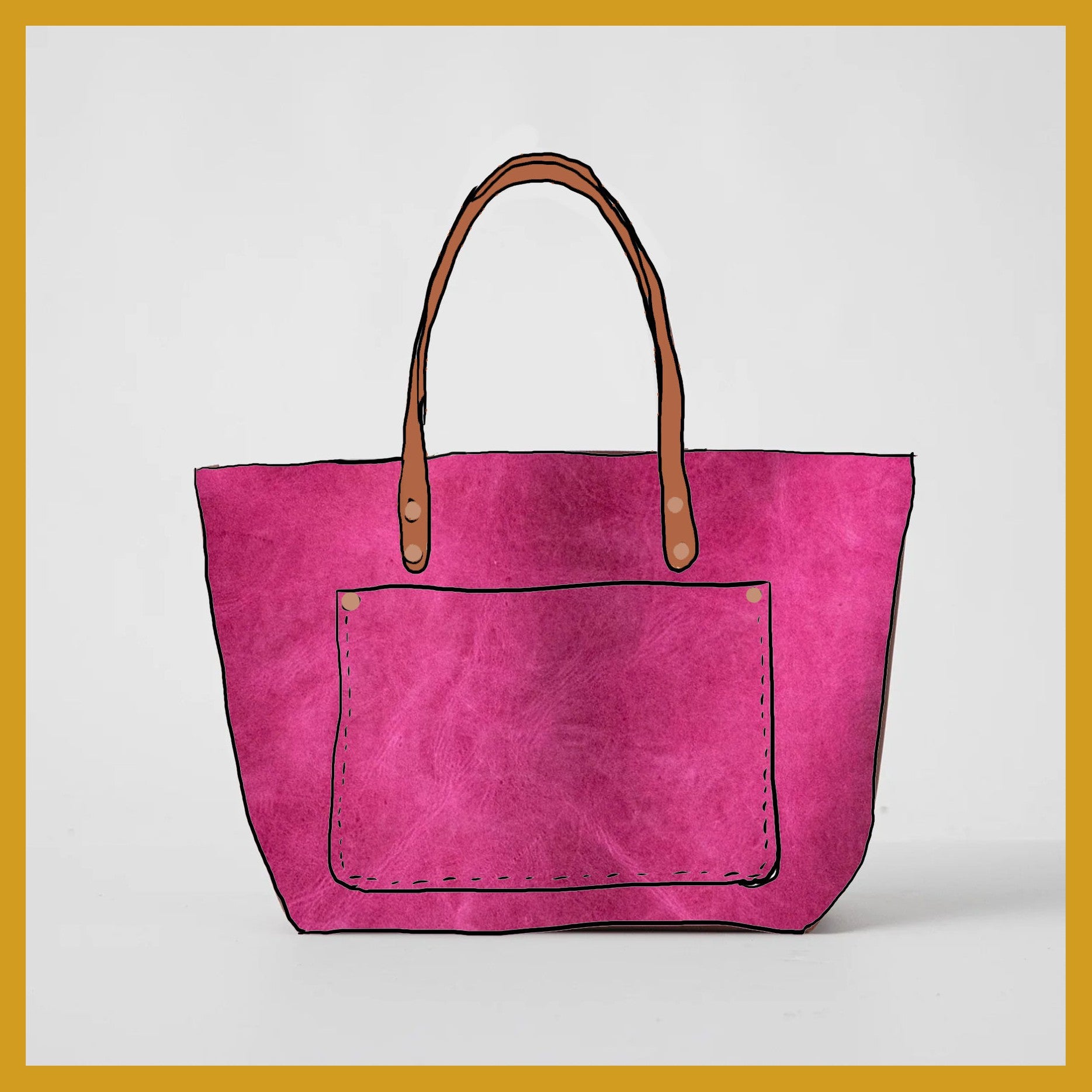 Scratch-and-Dent Pink Market Tote