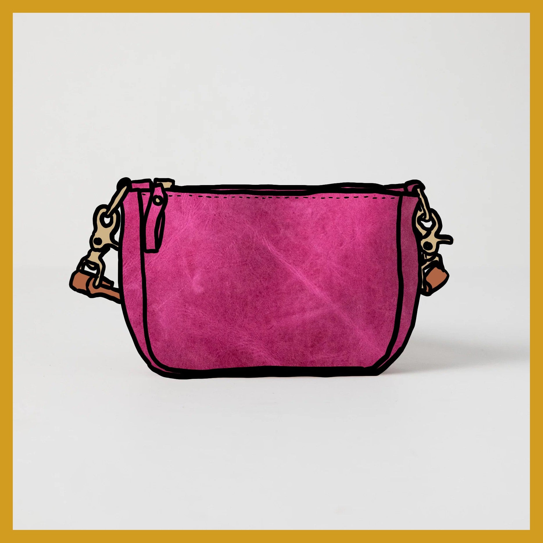 Scratch-and-Dent Pink Mini Crossbody Bag