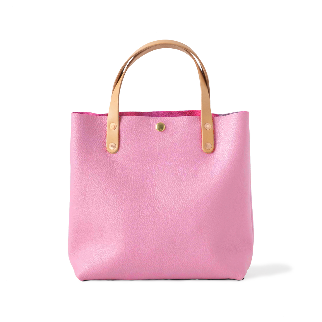 Pink Italian Pebbled Mini Tote