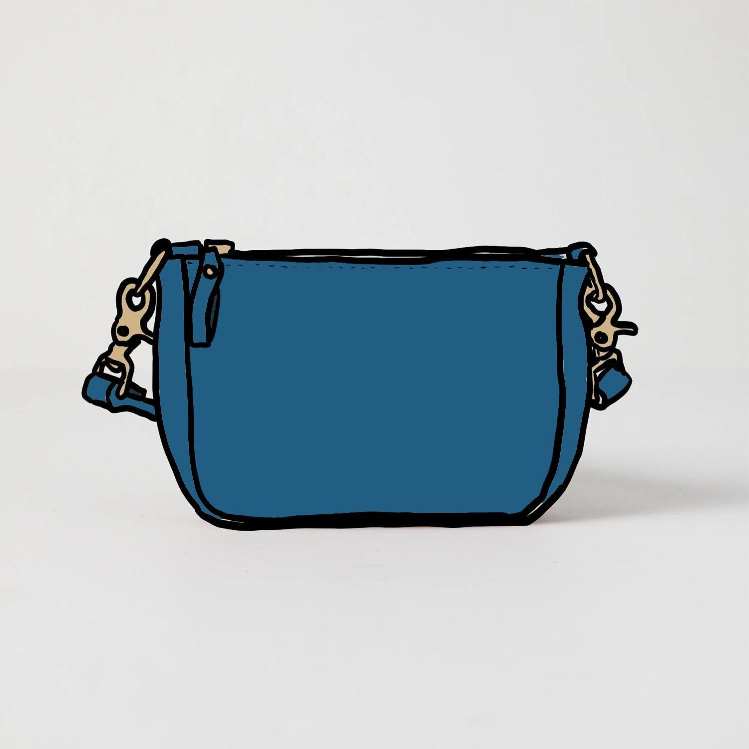 Leather Roulette Mini Crossbody Bag