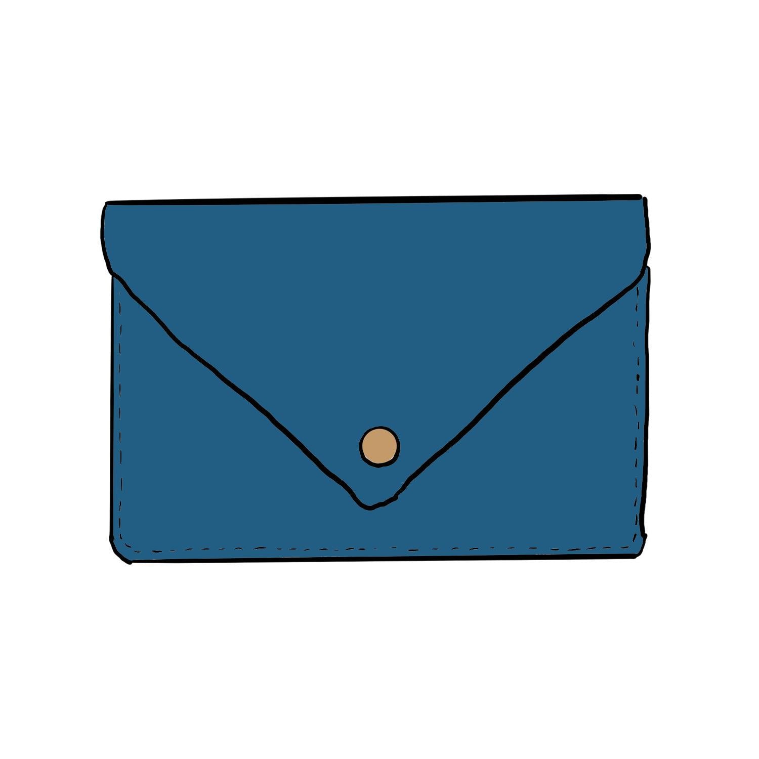 Leather Roulette Leather Clutch