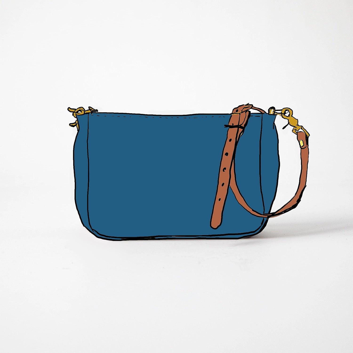 Leather Roulette Crossbody Bag