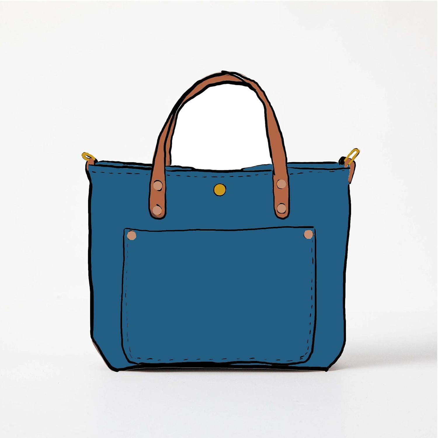 Leather Roulette Mini Travel Tote