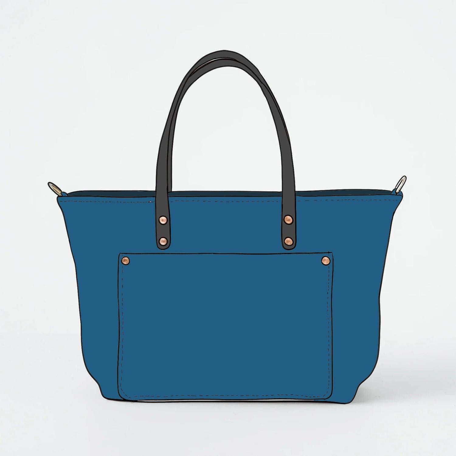 Leather Roulette Market Tote