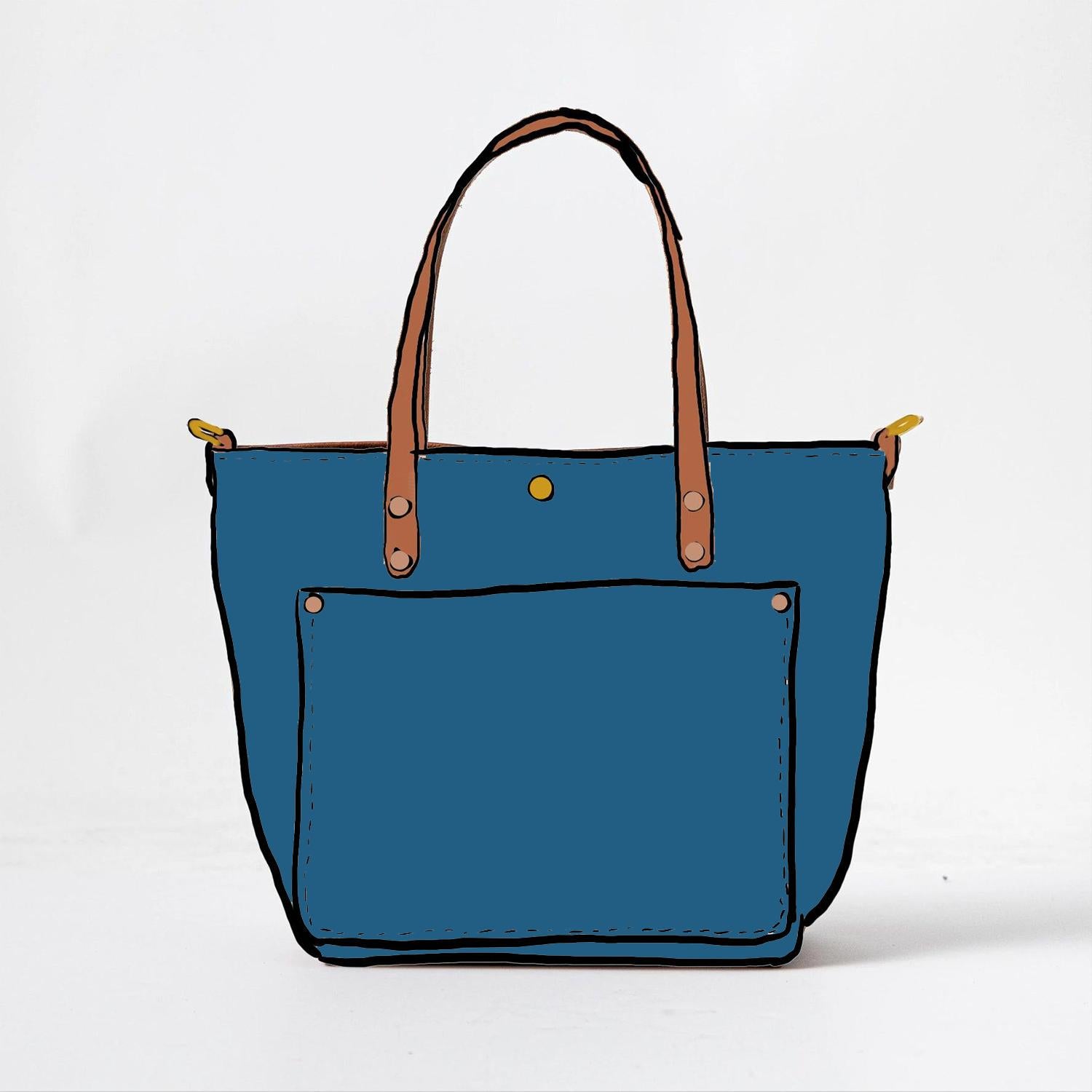 Leather Roulette Travel Tote