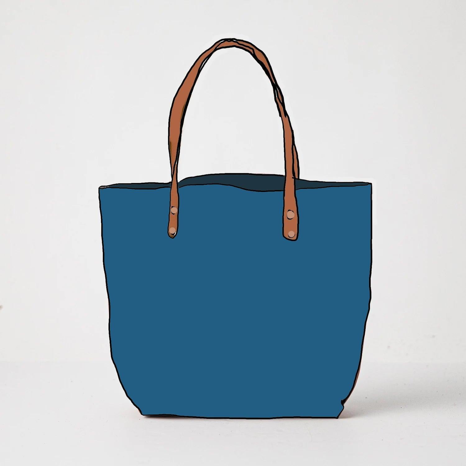 Leather Roulette Tote
