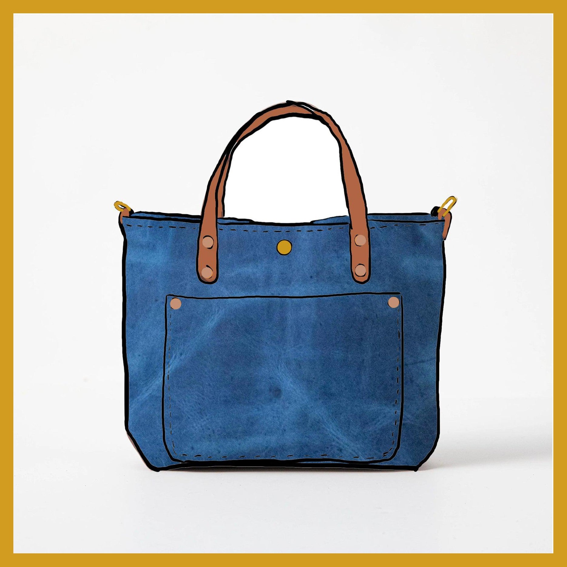 Scratch-and-Dent Sapphire Mini Travel Tote