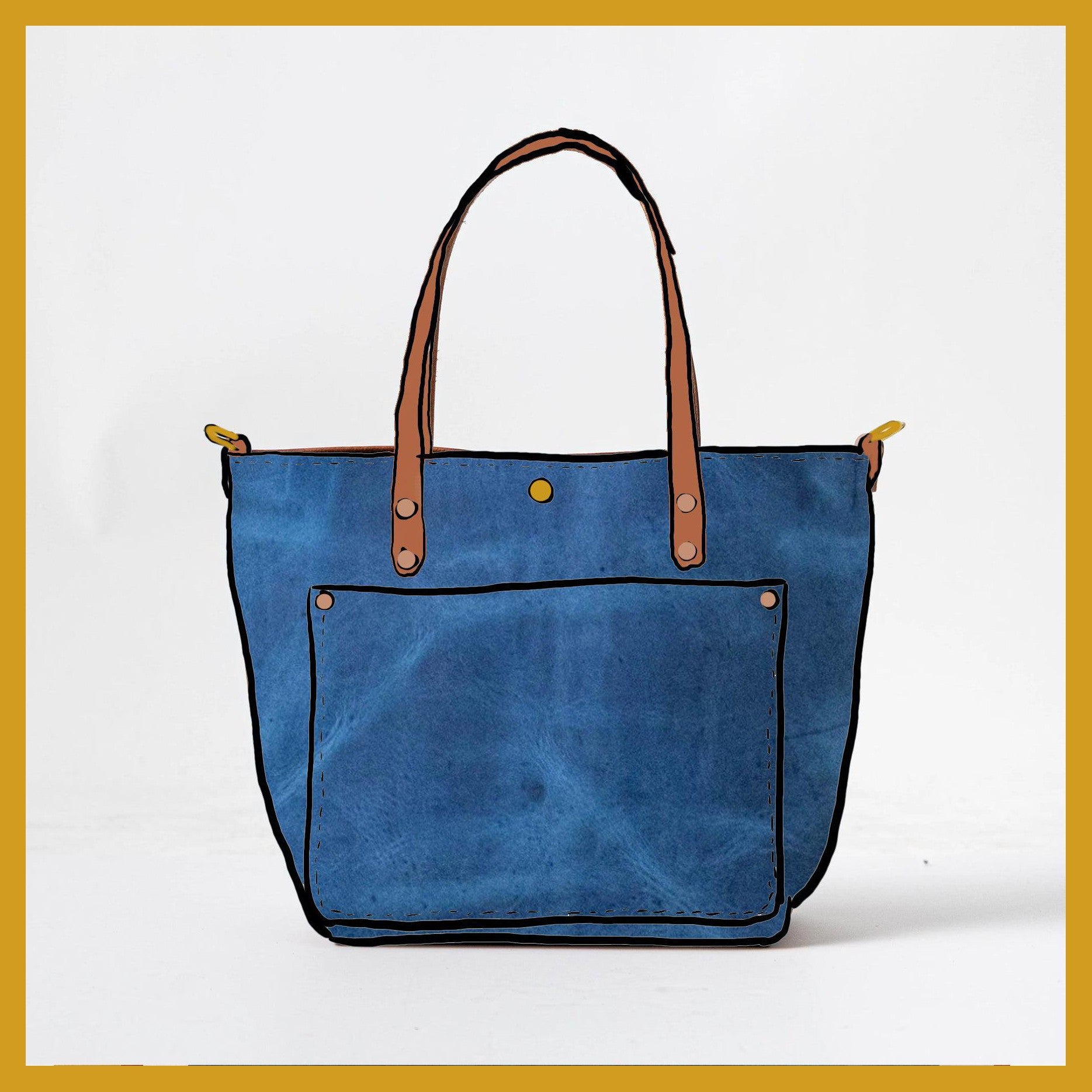 Scratch-and-Dent Sapphire Travel Tote