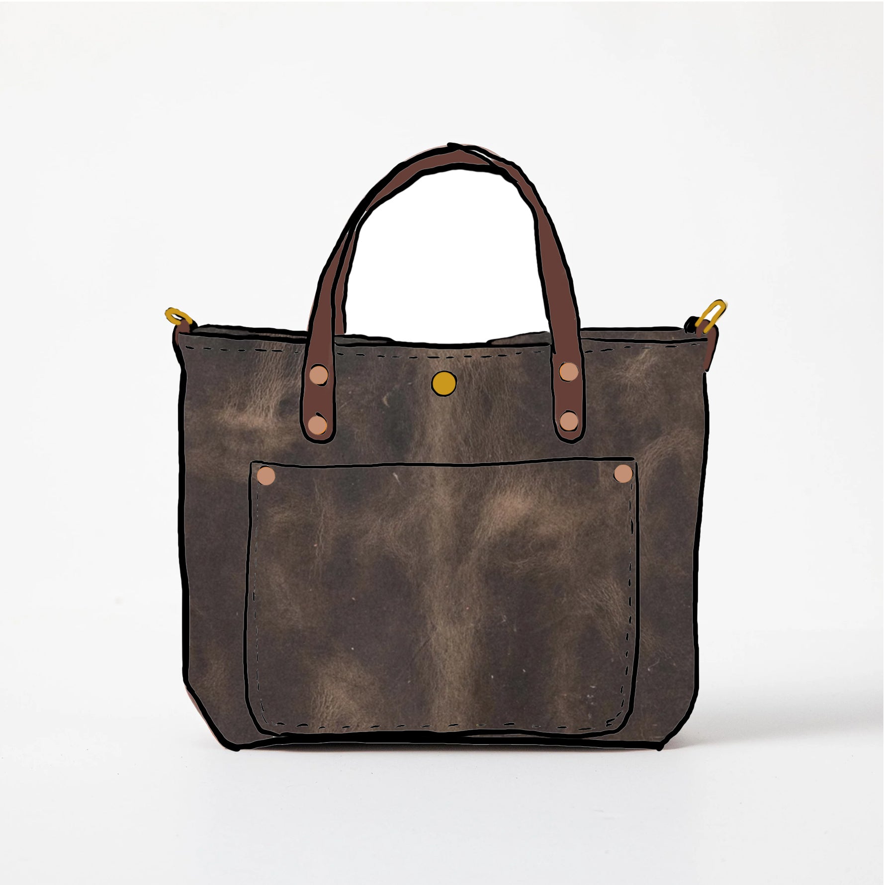 Storm Grey Mini Travel Tote