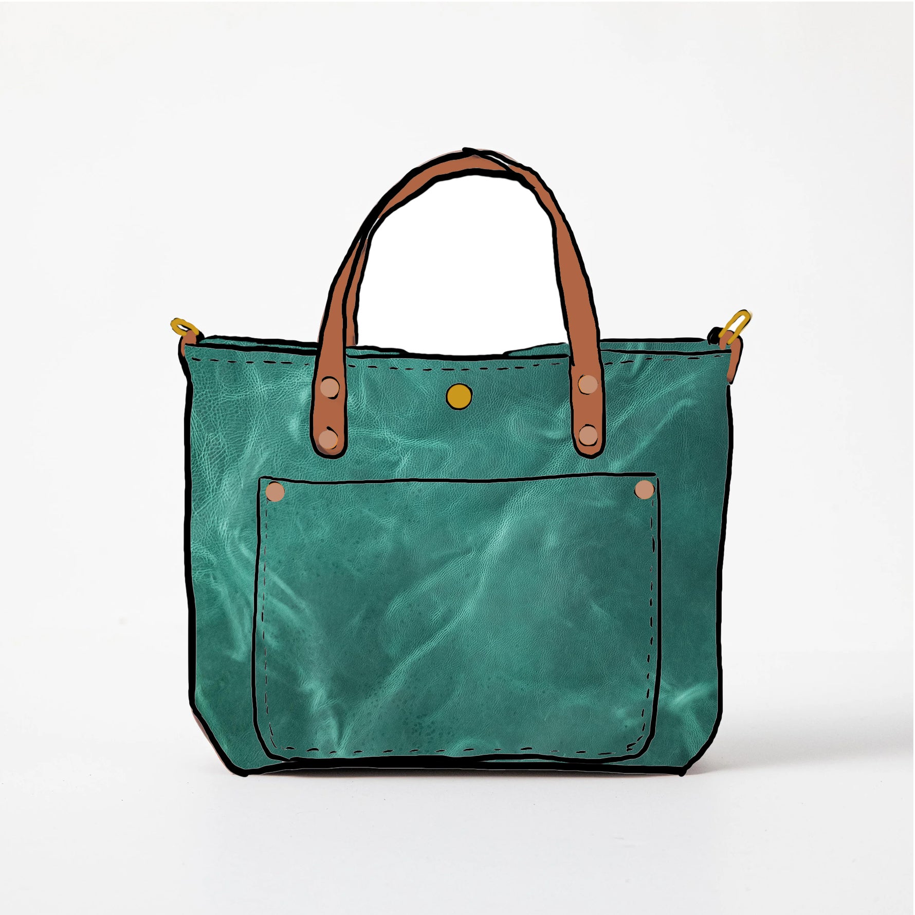 Teal Kodiak Mini Travel Tote