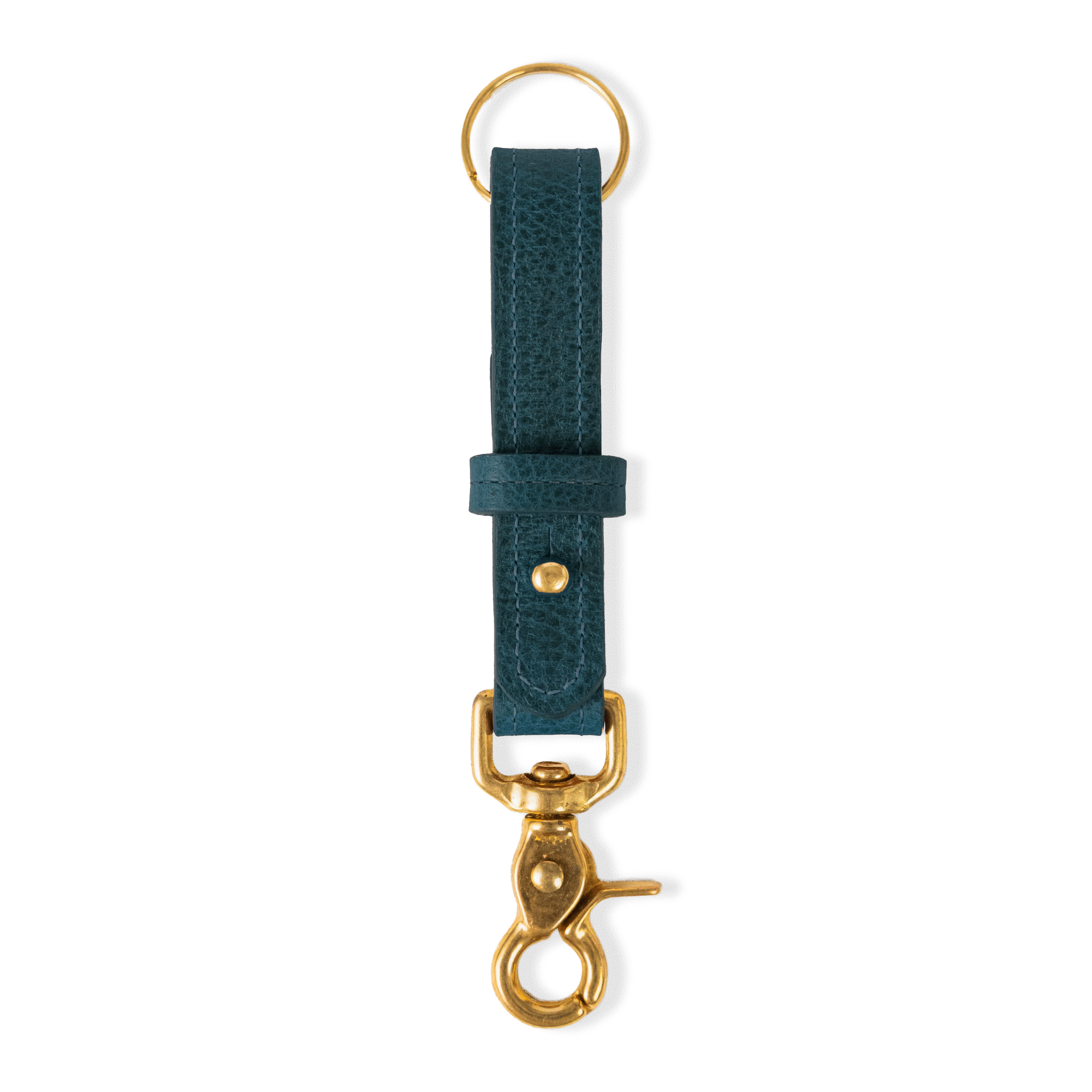 Dark Teal Bulldog Key Lanyard
