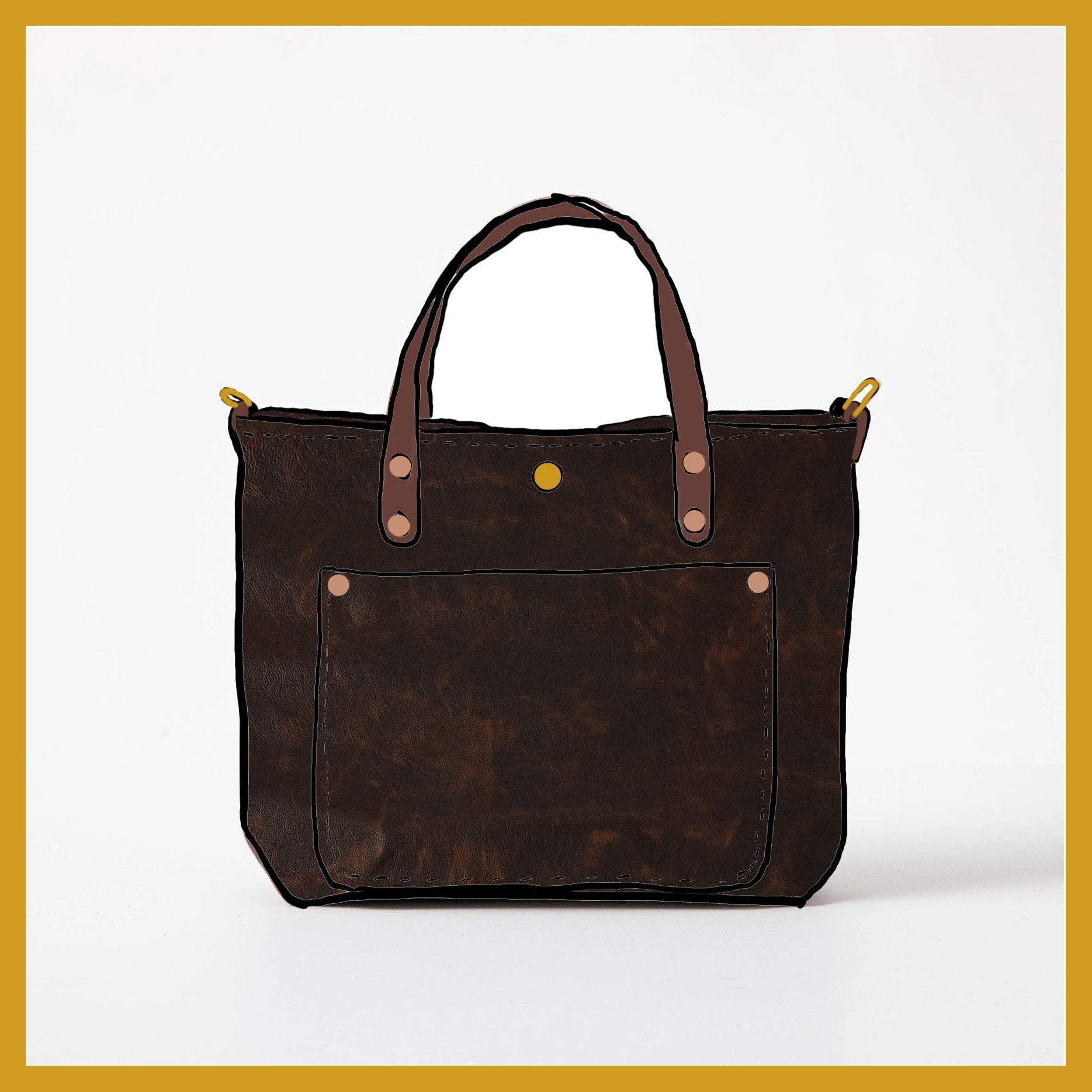 Scratch-and-Dent Tortoiseshell Mini Travel Tote