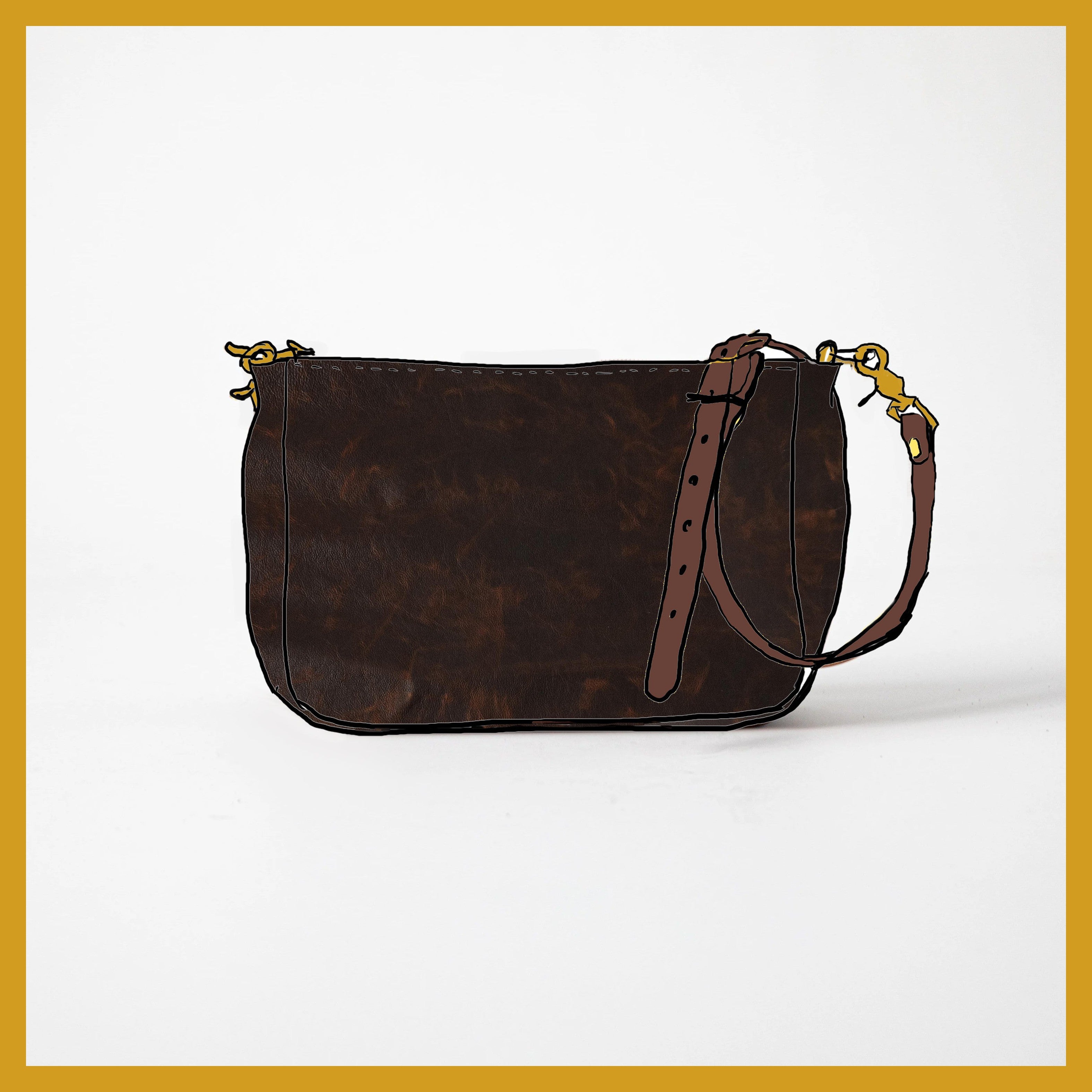 Scratch-and-Dent Tortoiseshell Crossbody Bag