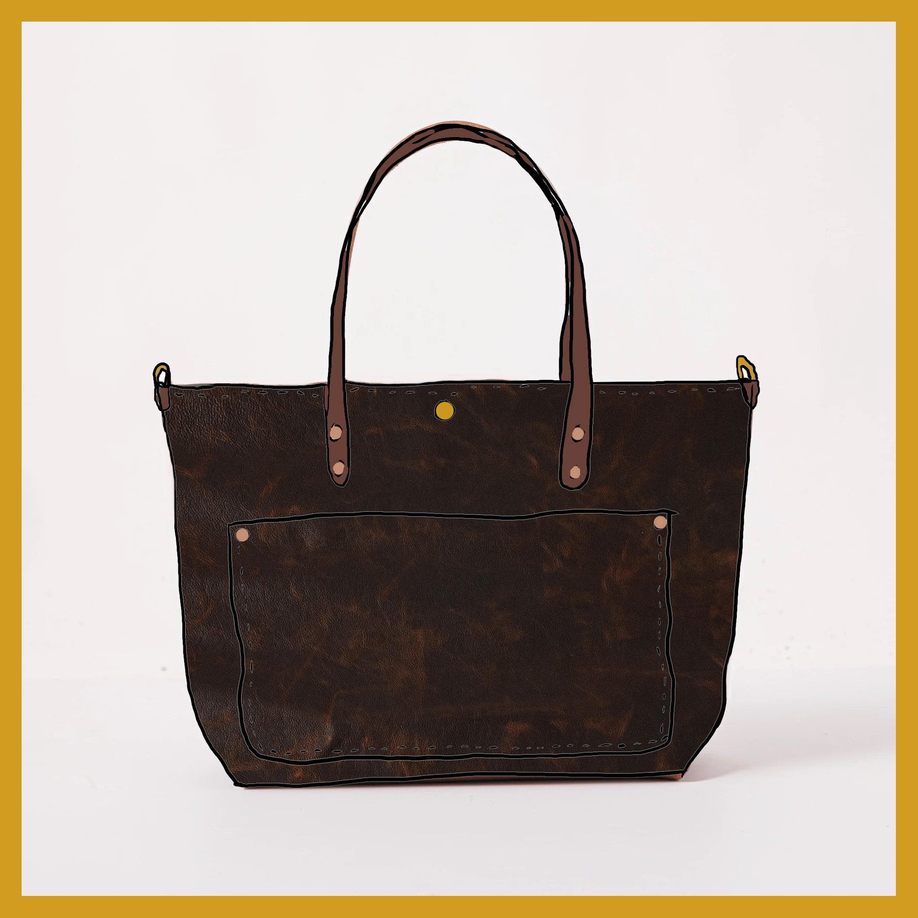 Scratch-and-Dent Tortoiseshell East West Travel Tote