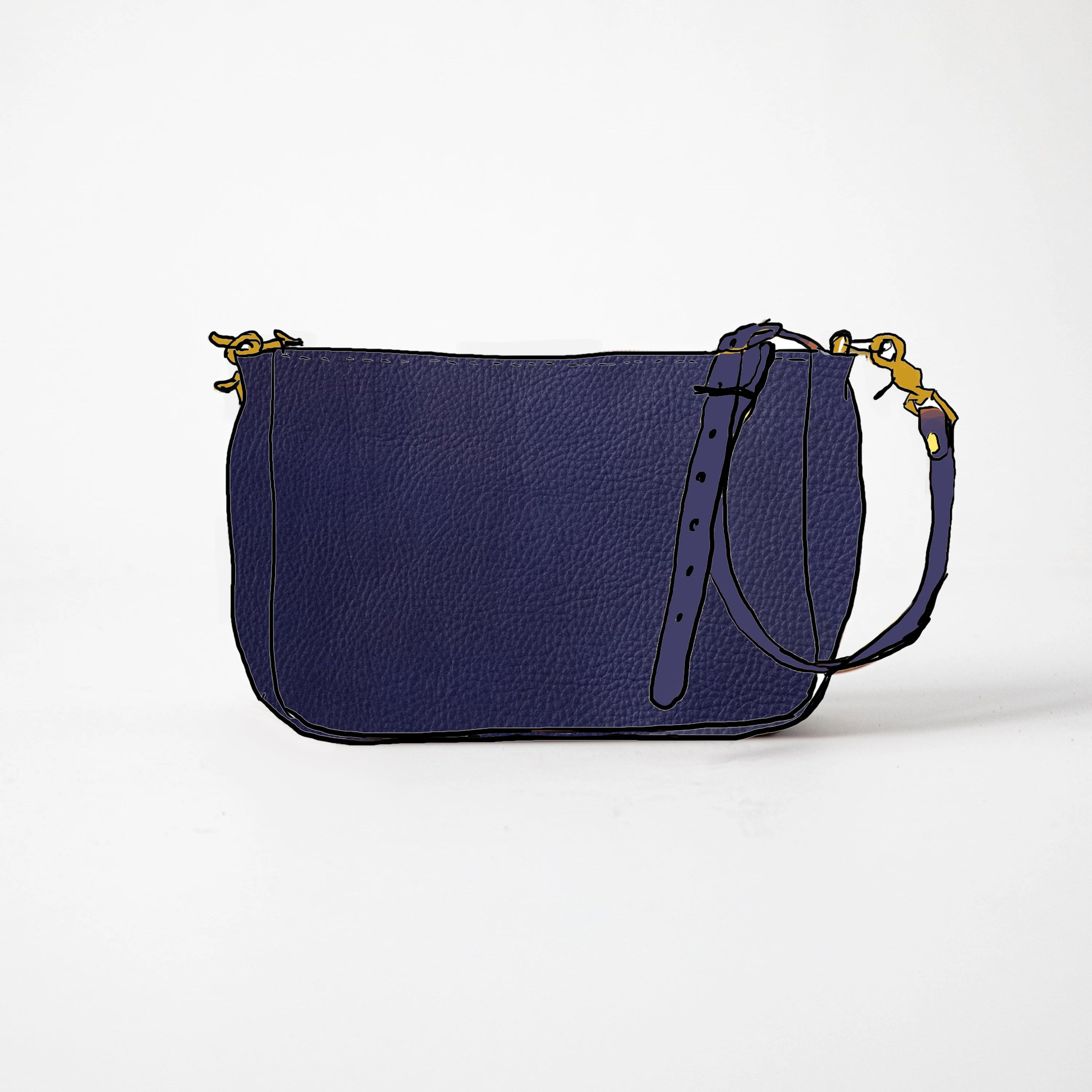 Violet Cypress Crossbody Bag