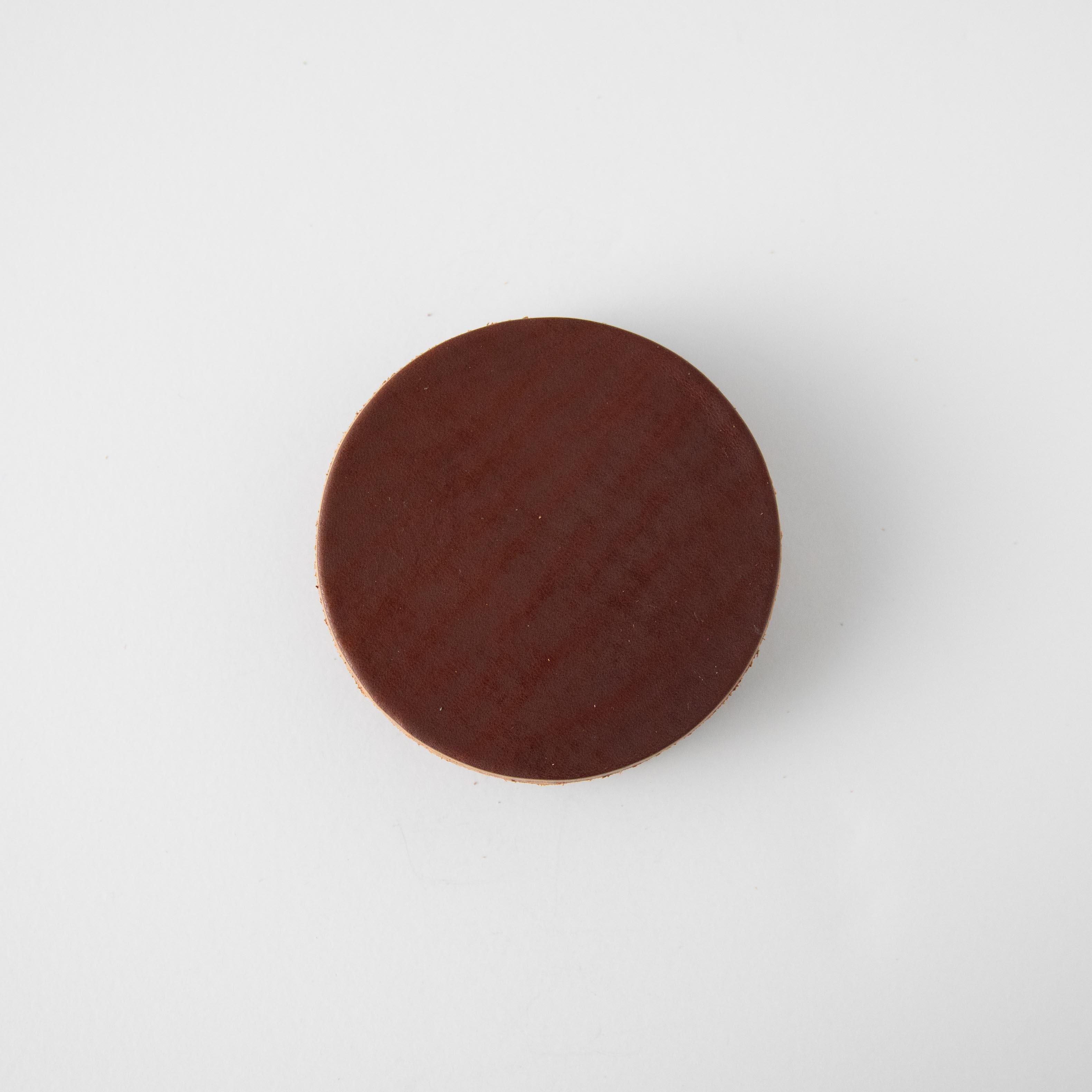 Brown Leather Coasters