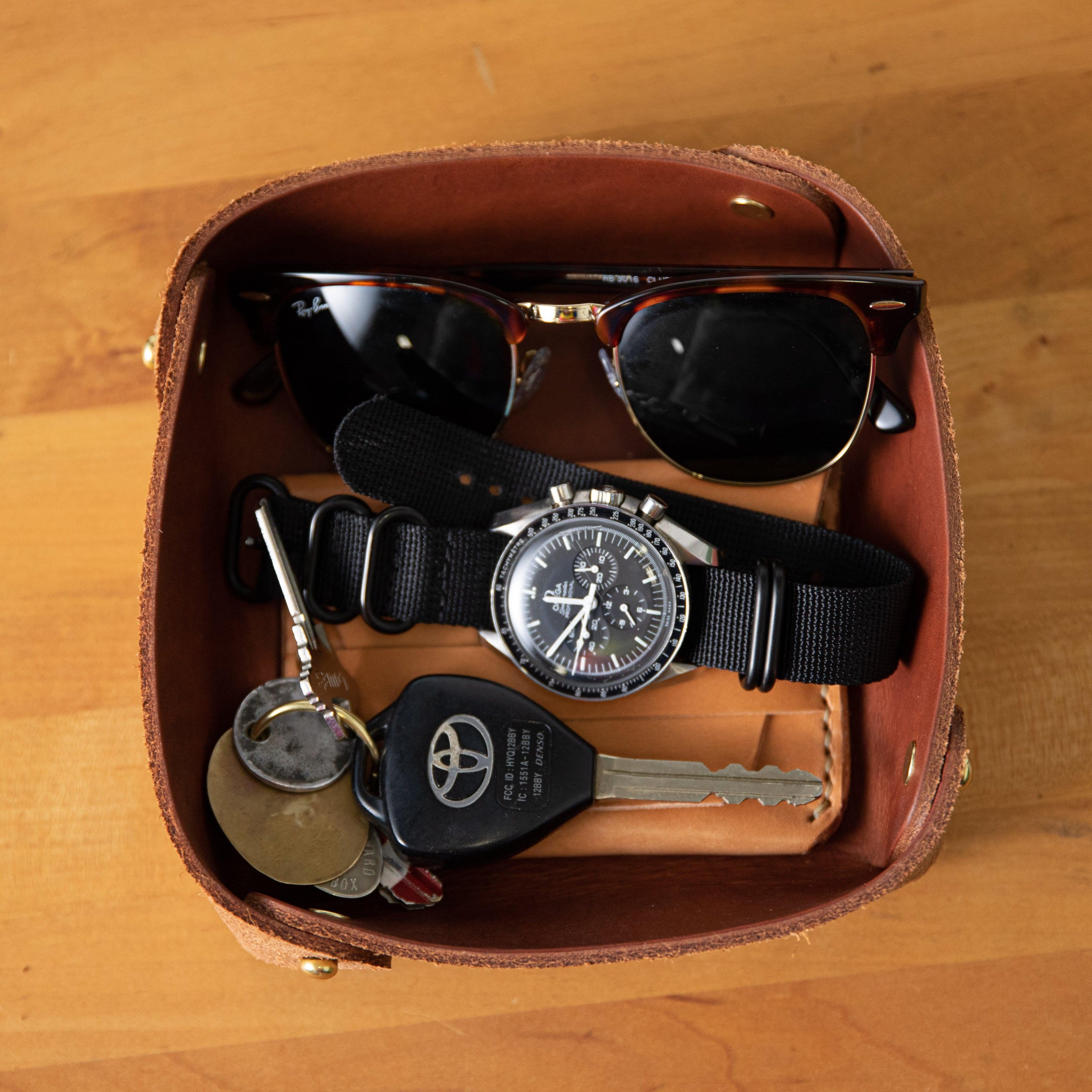 Tan Valet Tray