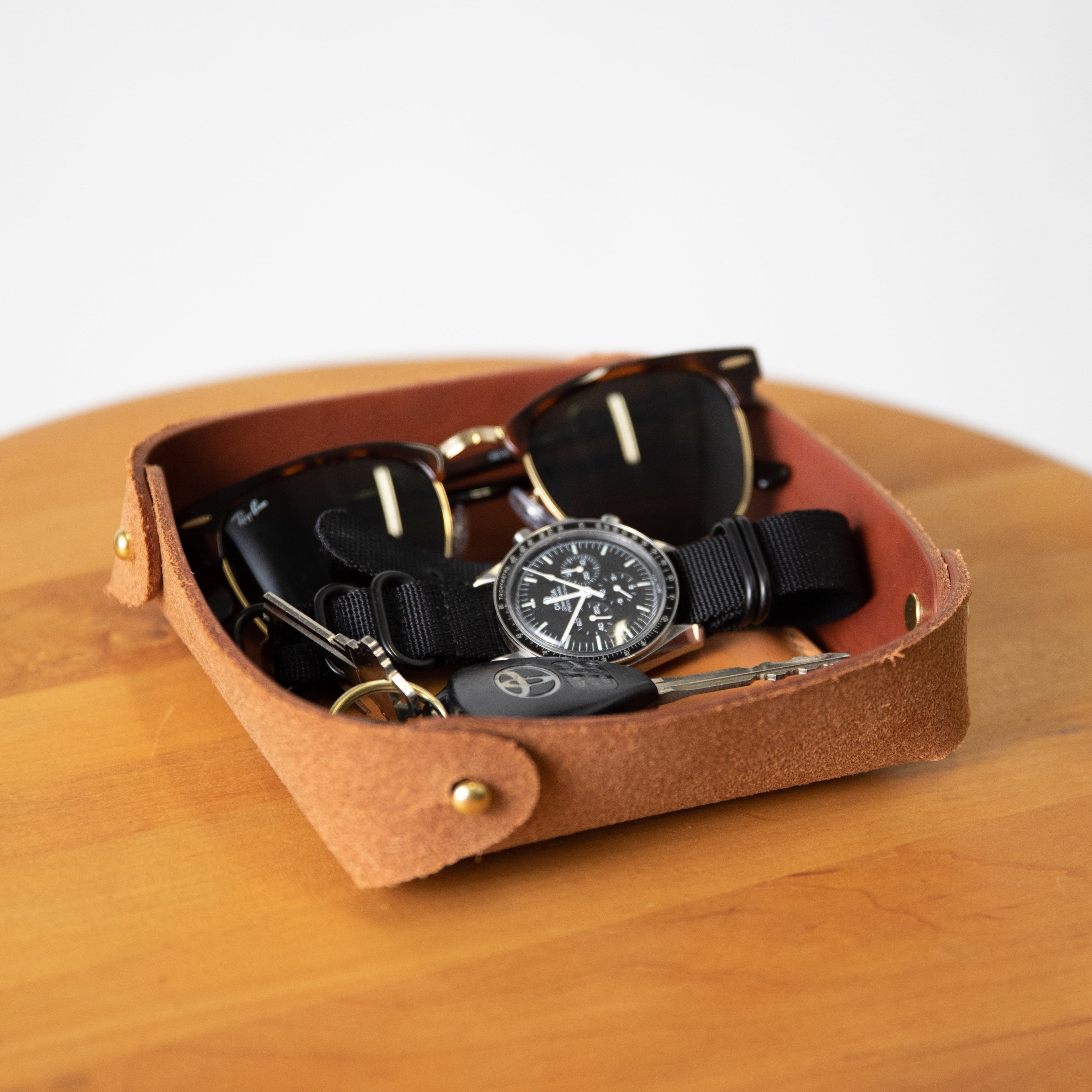 Tan Valet Tray