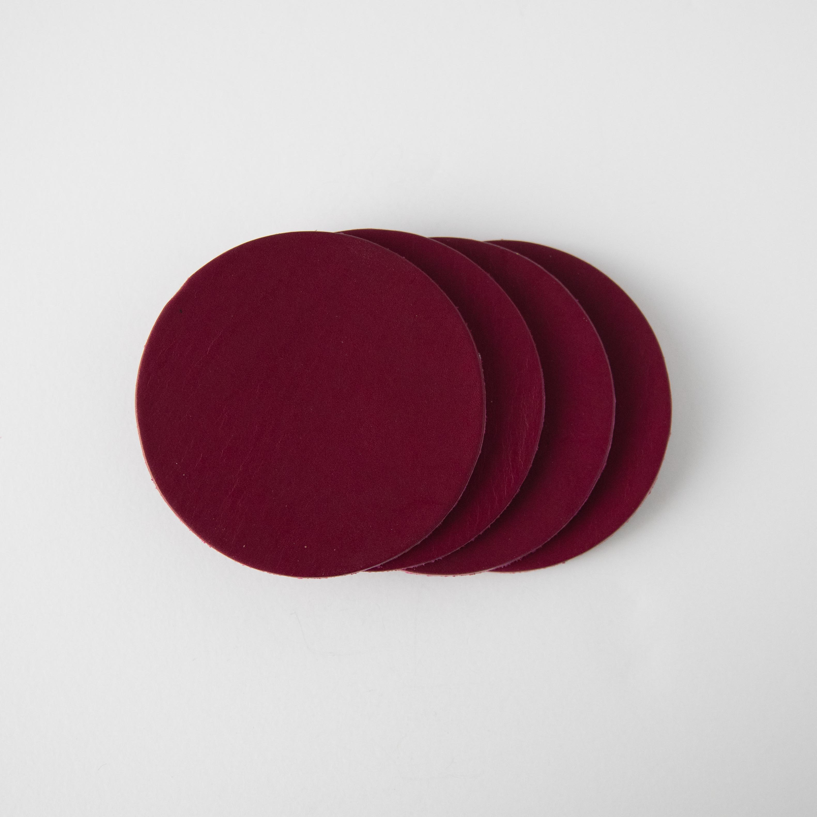 Purple Leather Coasters