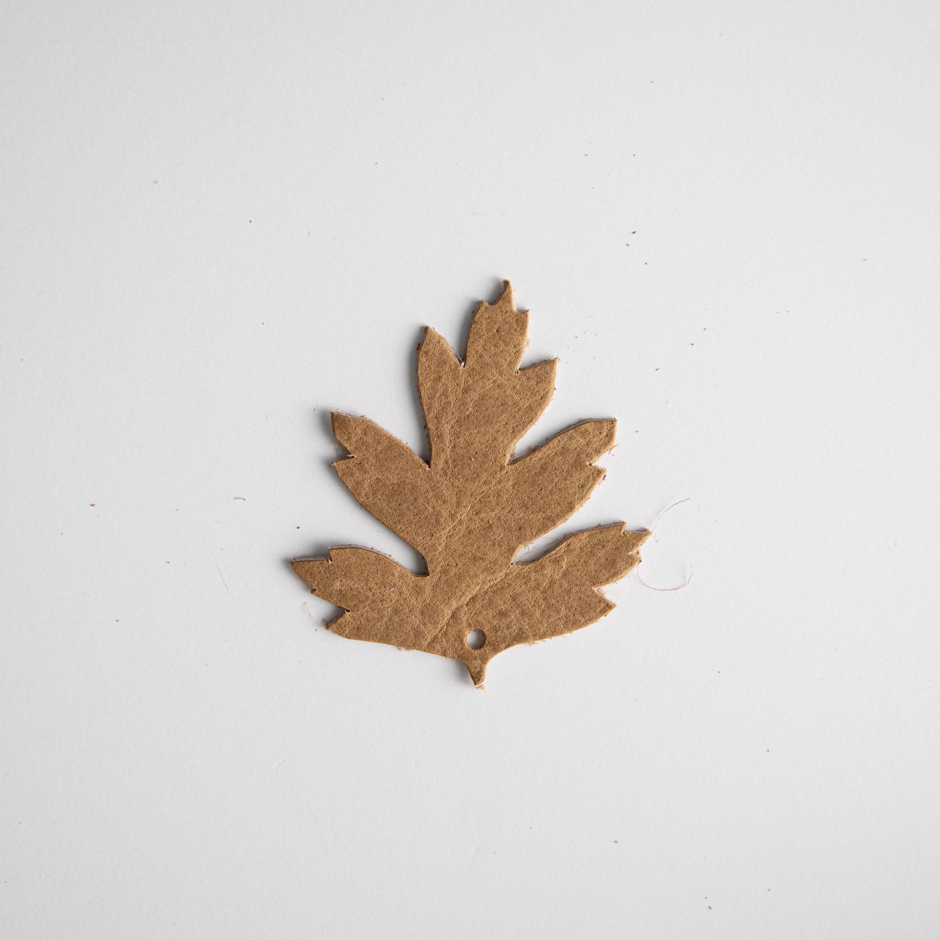 Beige Leaf Charms