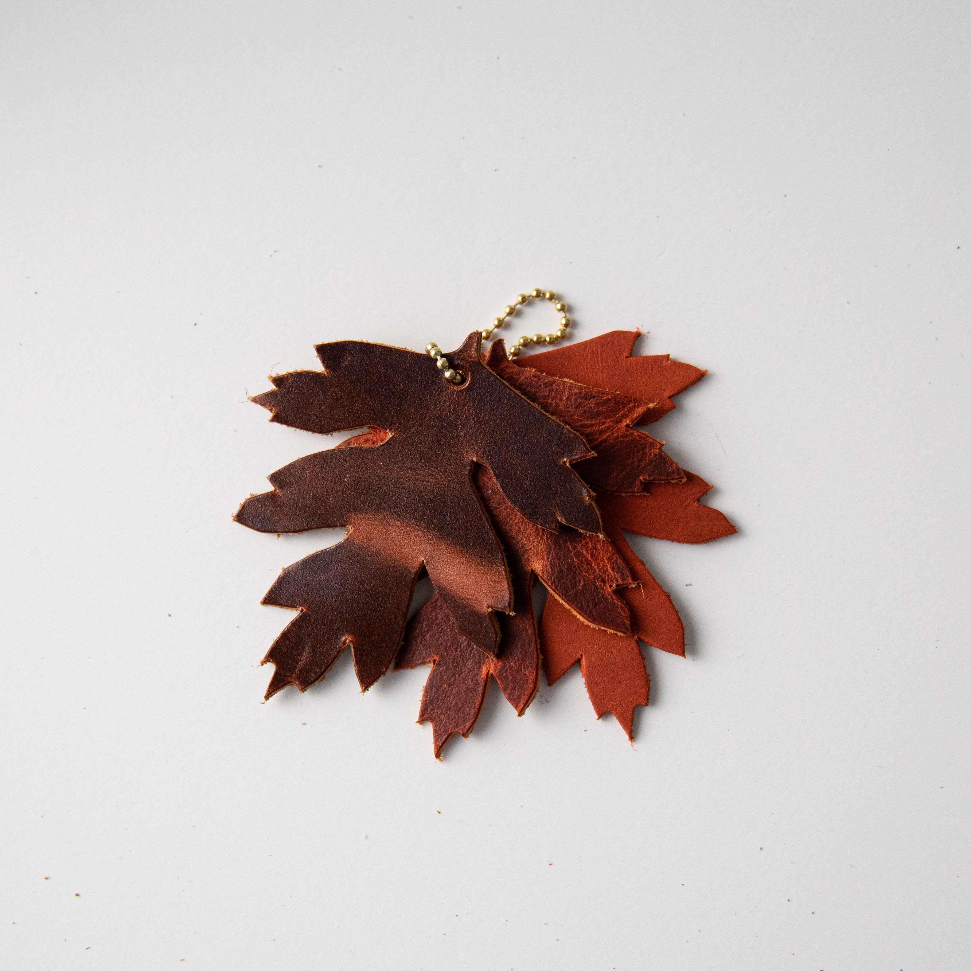 Light Red Leaf Charms