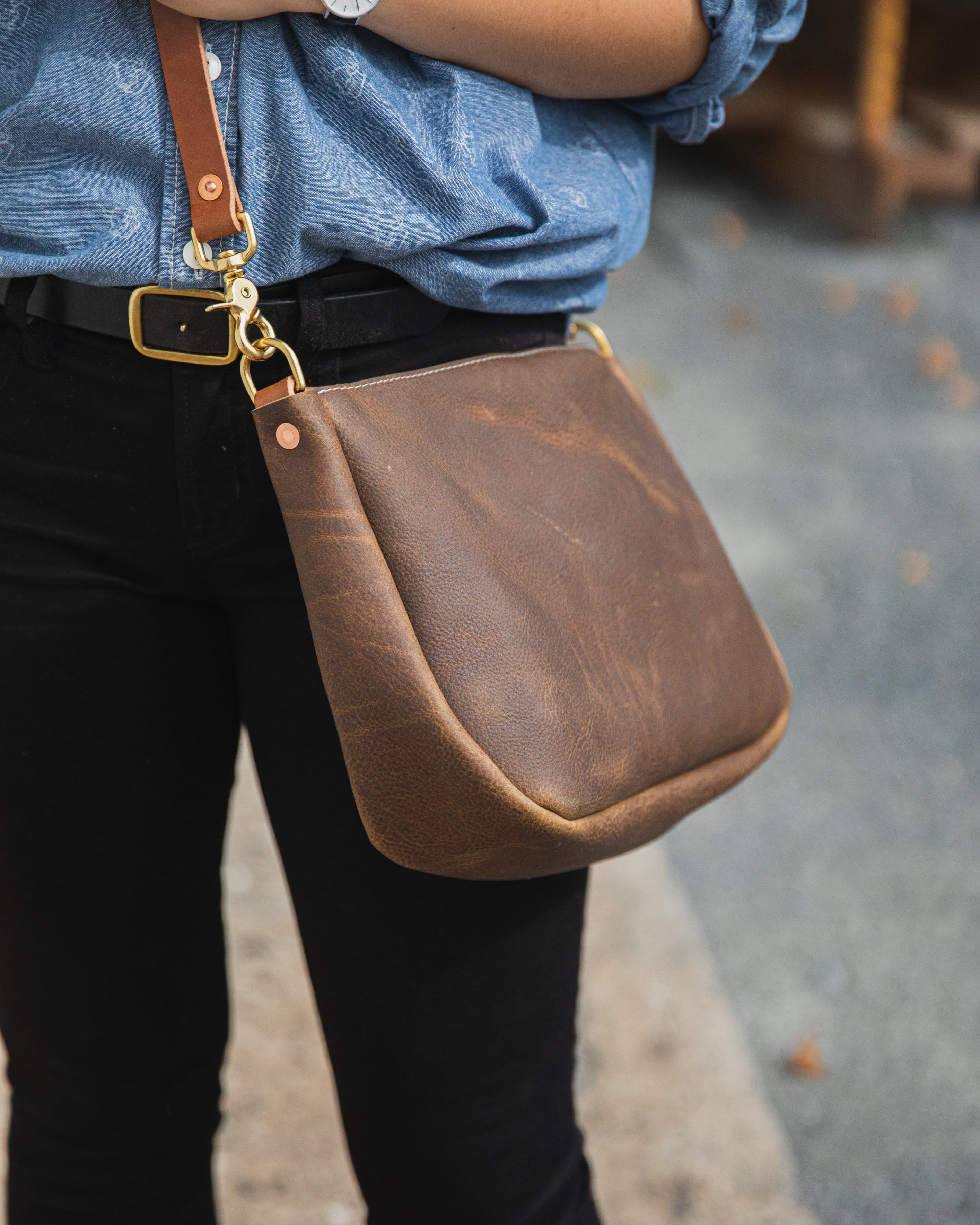 Olive Kodiak Crossbody Bag