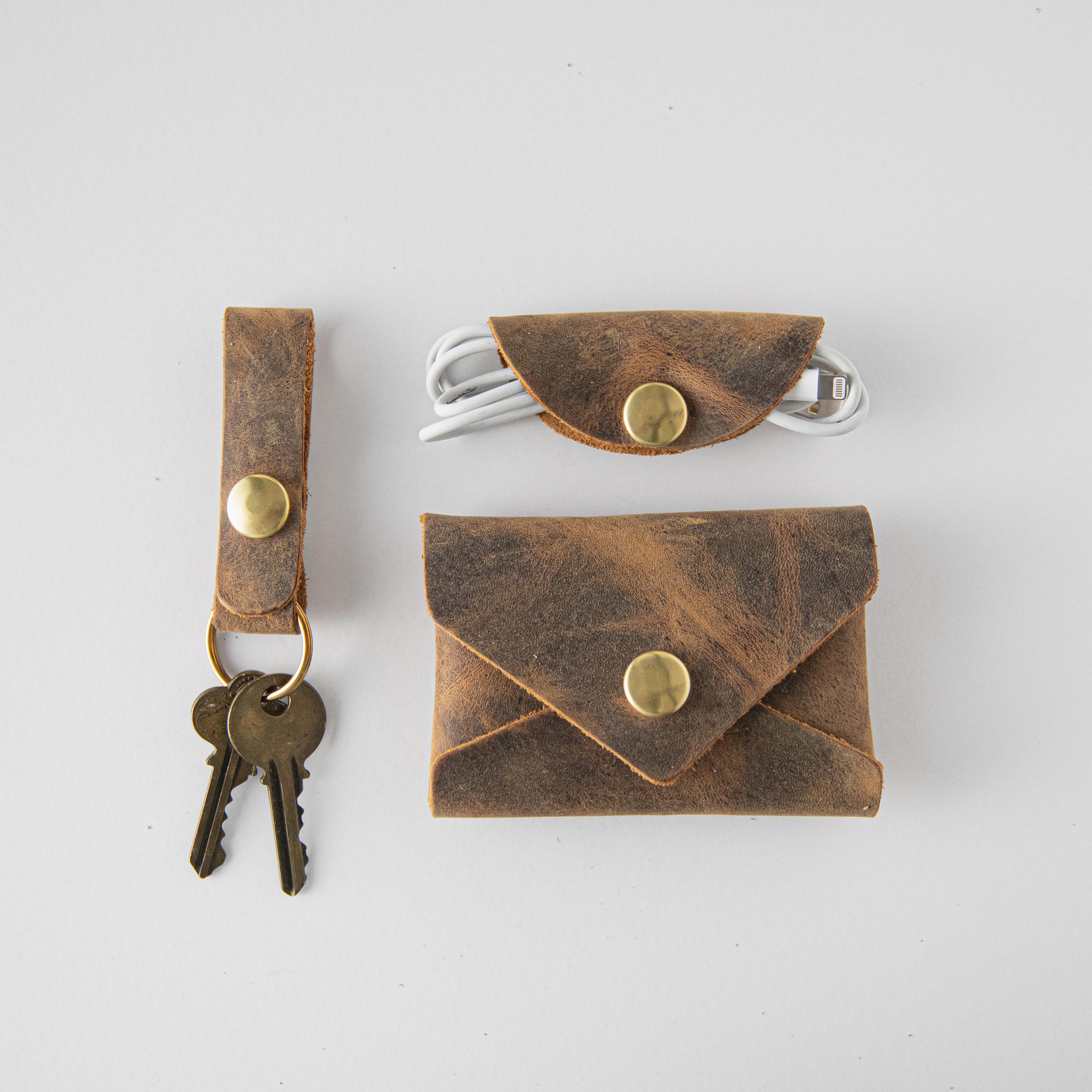 Tassel Keychain: Crazy Horse Leather Tassel | Leather Goods KMM & Co. Mini Tote Weight