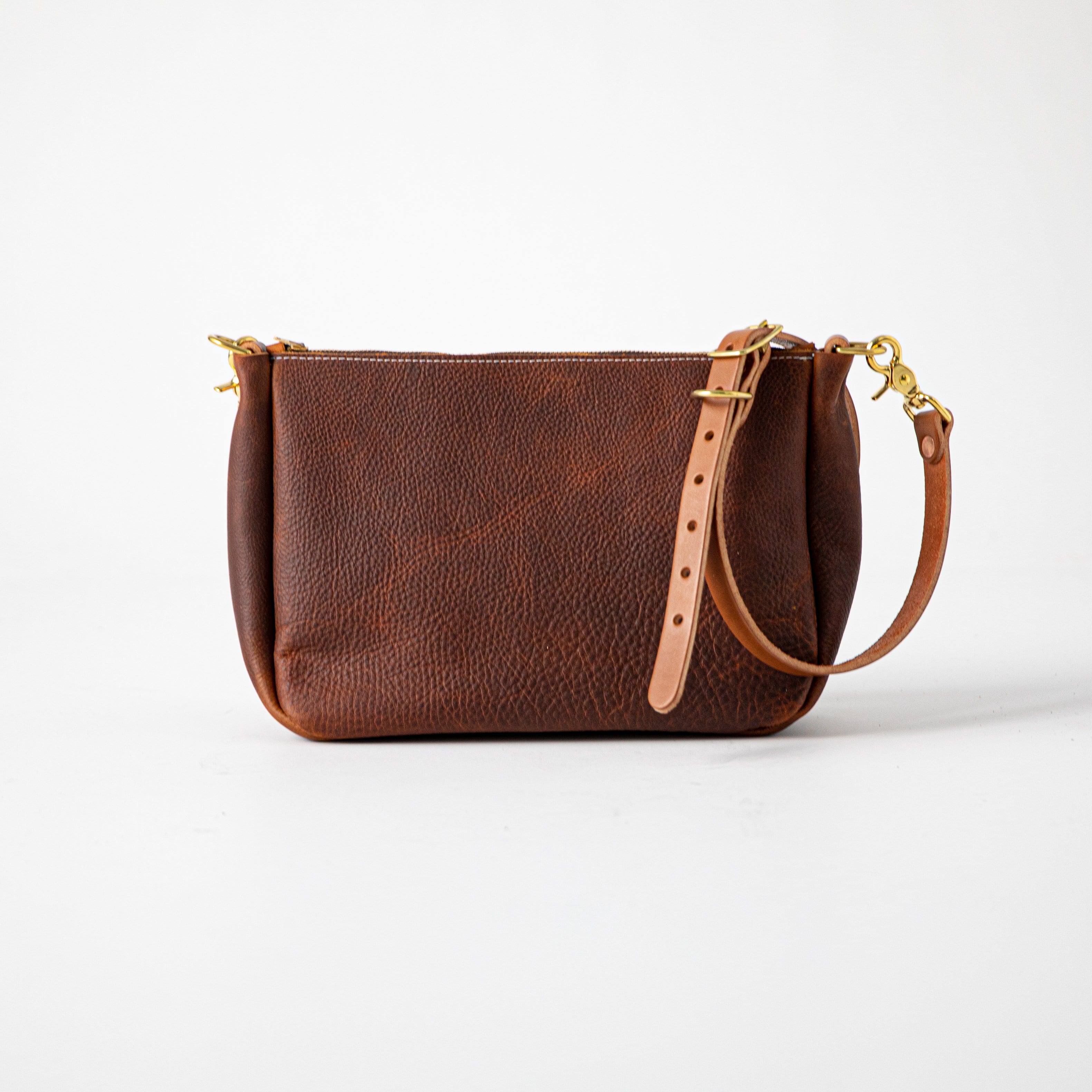 Hidden Wardrobe  Tan Italian Leather Crossbody Bag