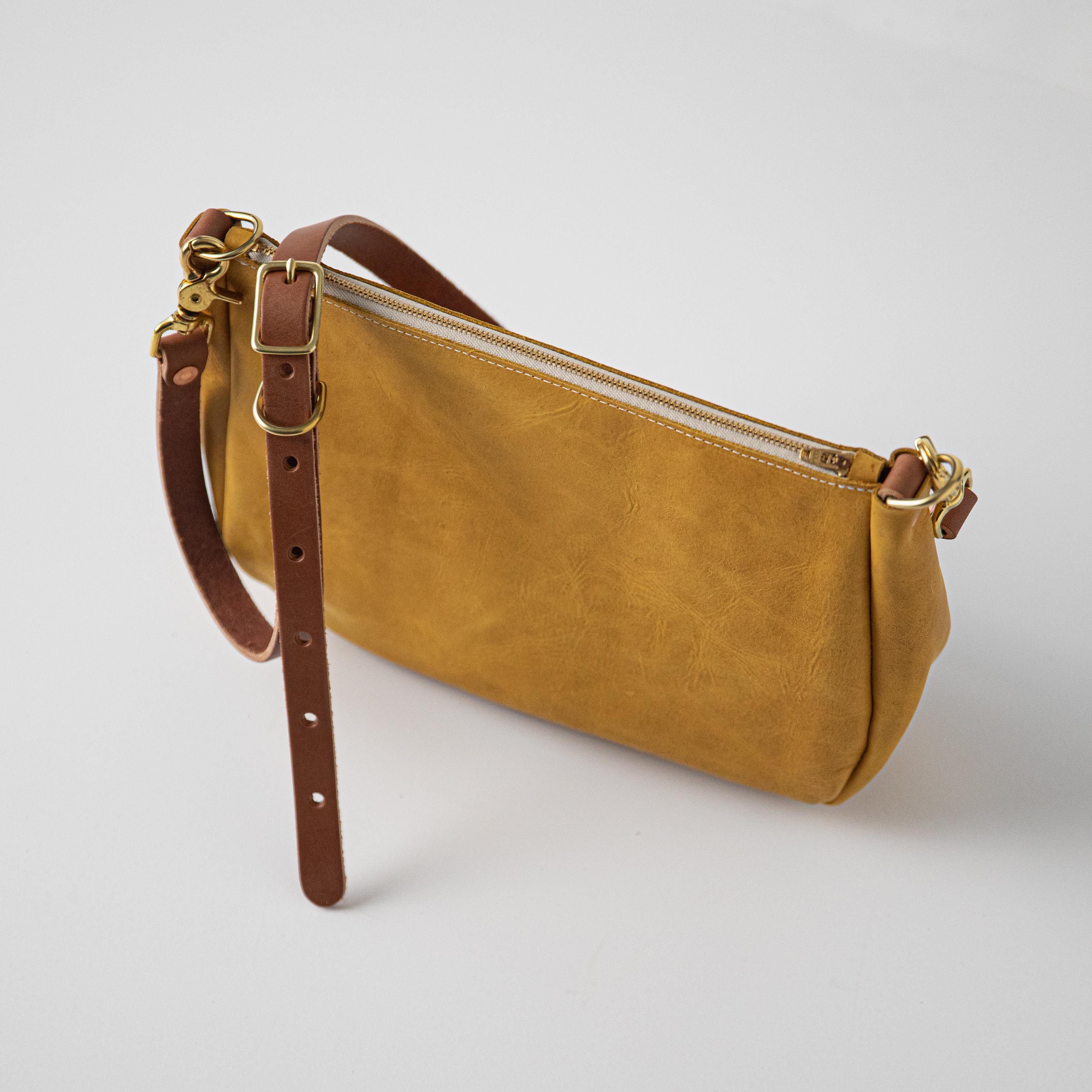 Scratch-and-Dent Mustard Crossbody Bag