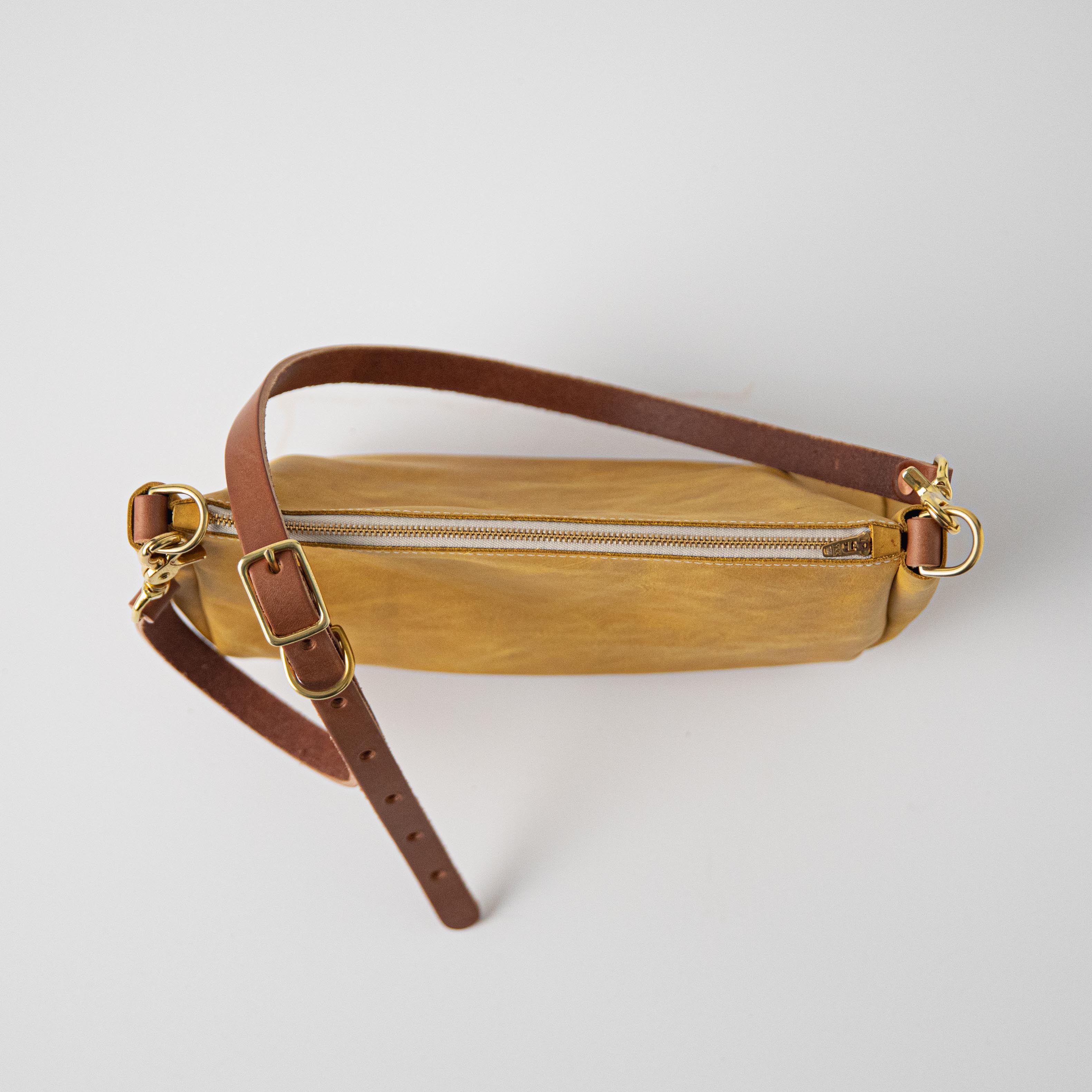 Scratch-and-Dent Mustard Crossbody Bag
