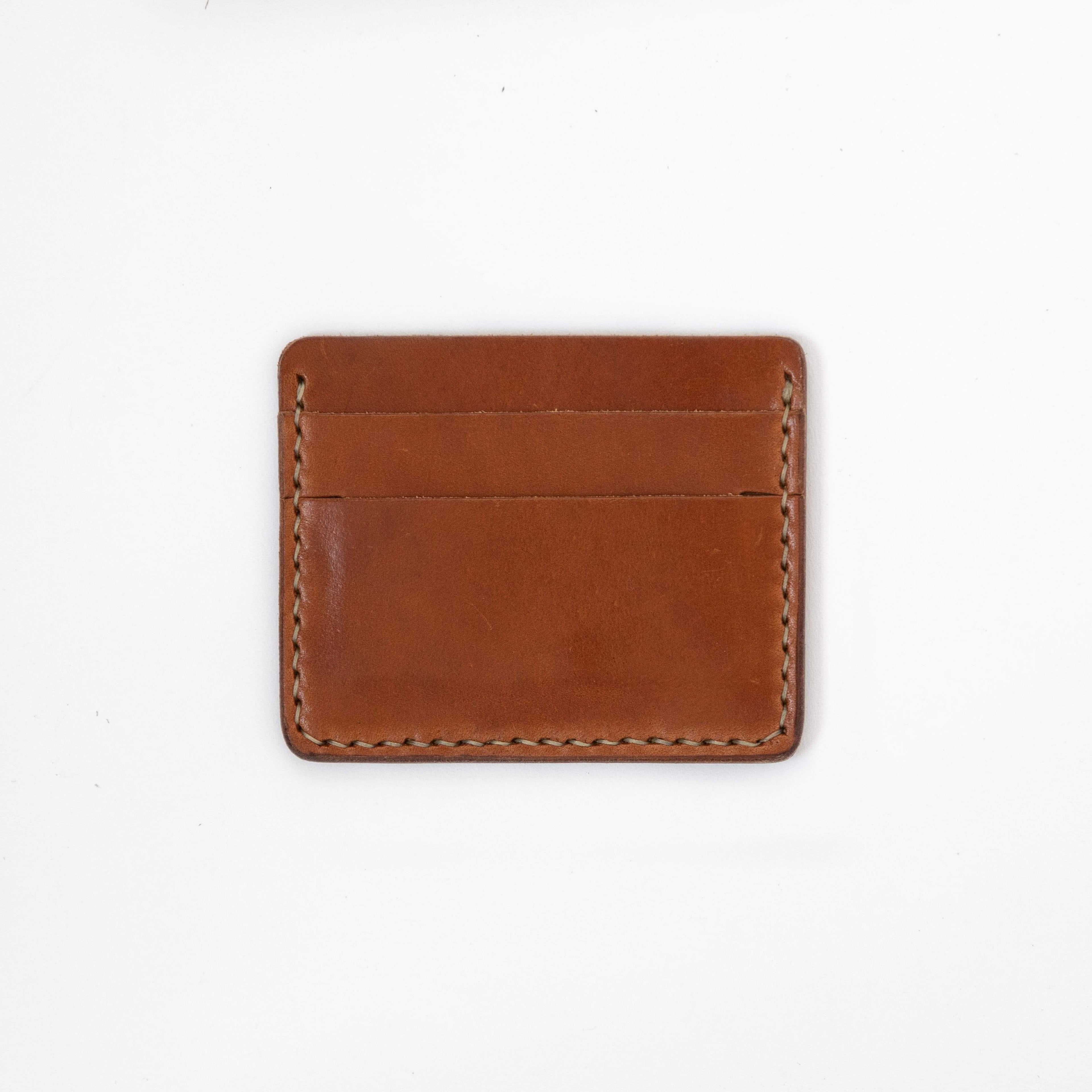 Buck Brown Slim Card Wallet- slim wallet - mens leather wallet - KMM & Co.