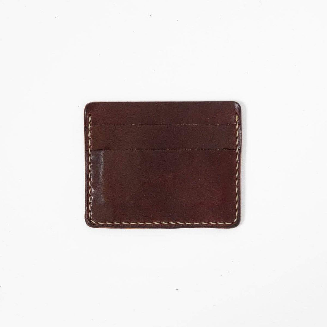 Burgundy Slim Card Wallet- slim wallet - mens leather wallet - KMM &amp; Co.