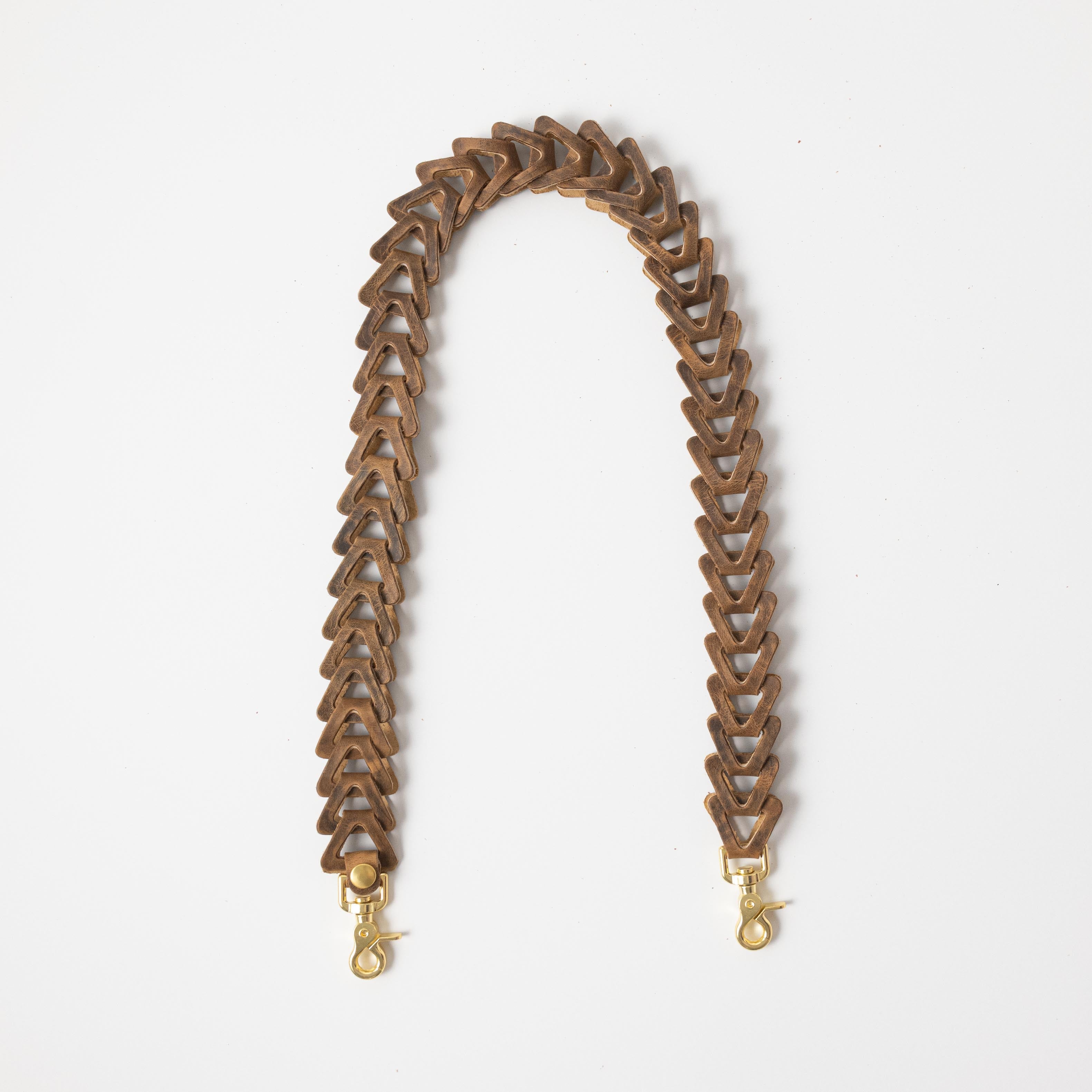 Cognac Chain Link Strap