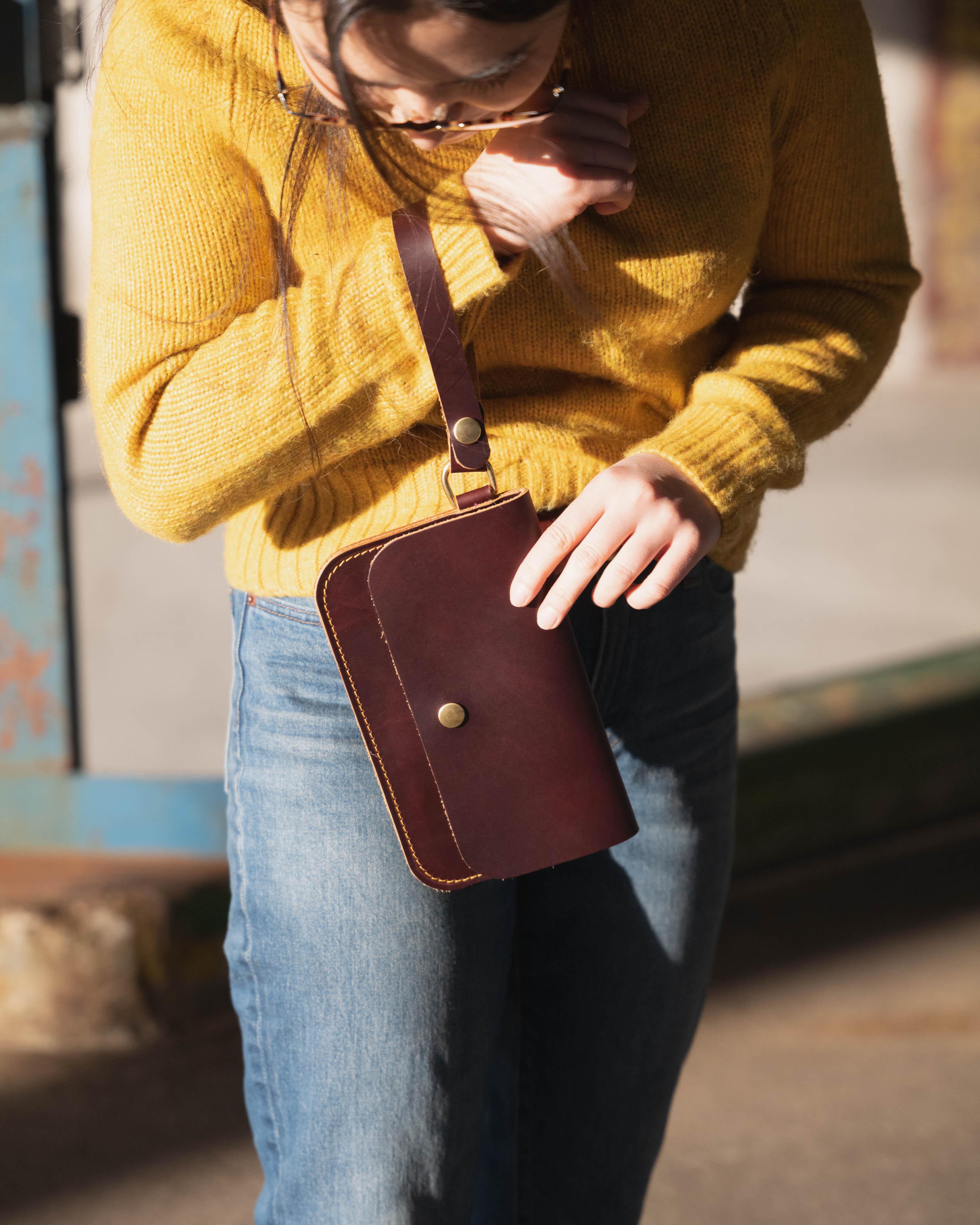 Storm Grey Wristlet Clutch