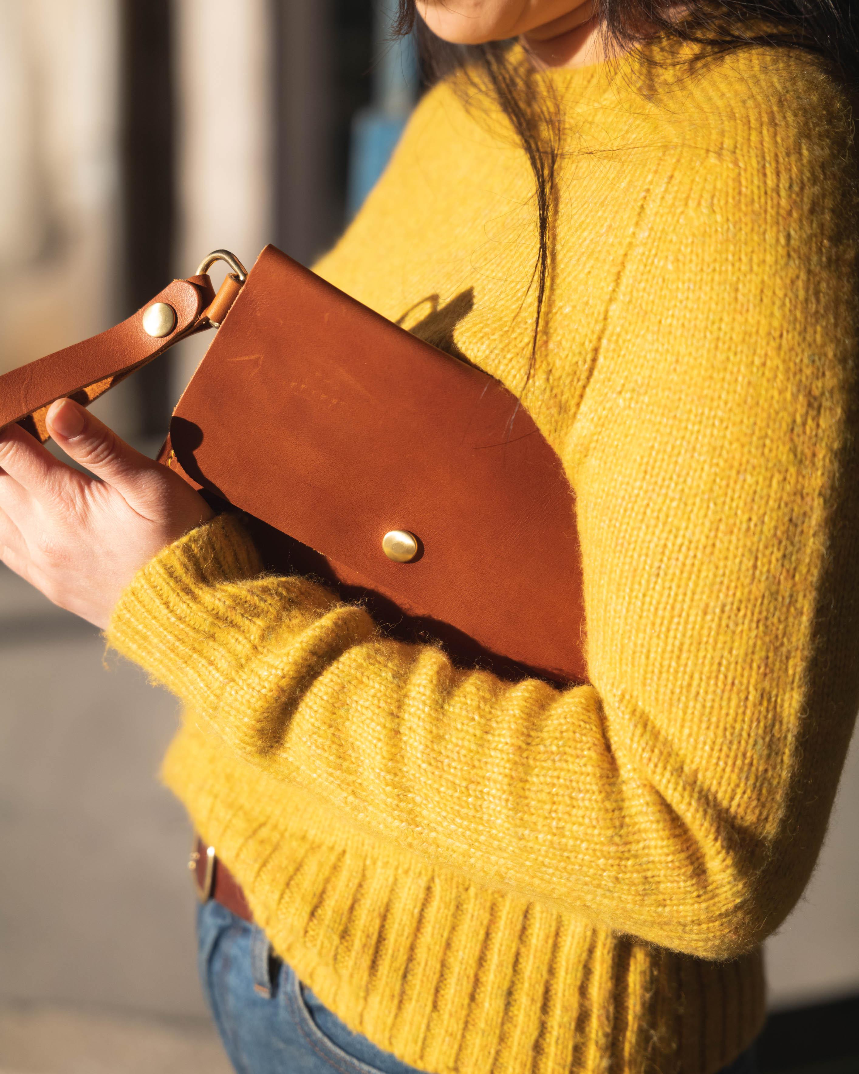 Storm Grey Wristlet Clutch