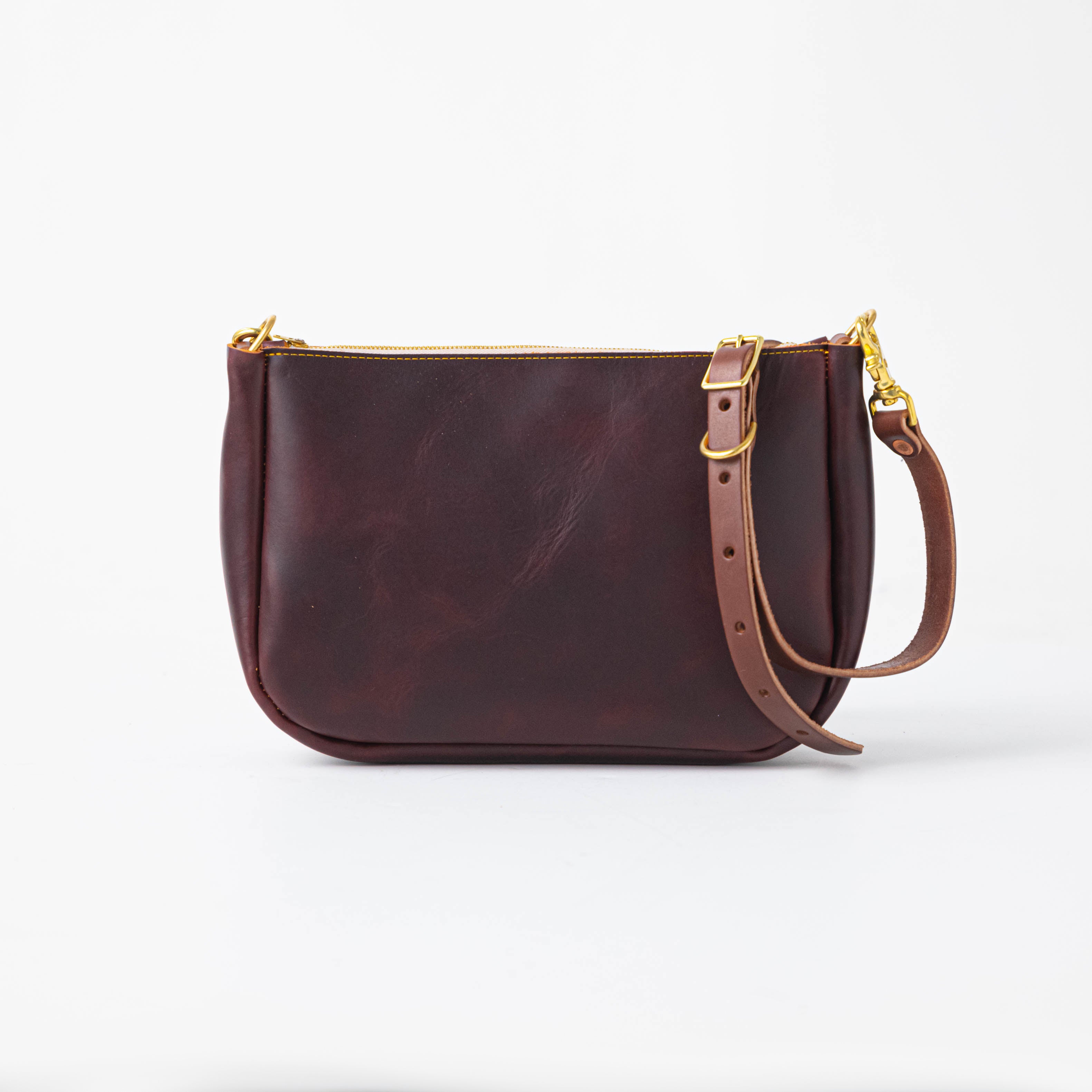 Women's Italian Leather Crossbody Bag in Burgundy by Quince