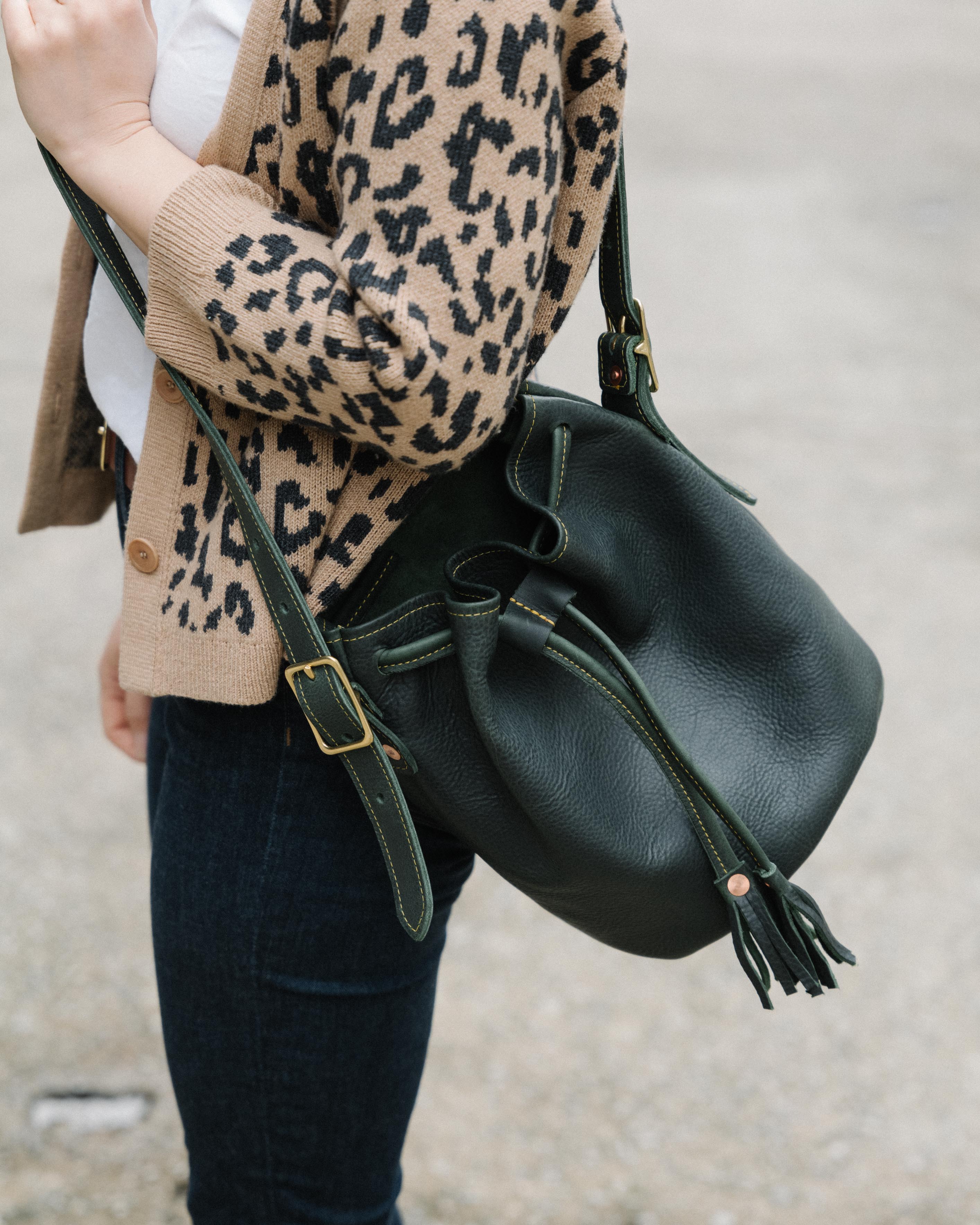 Green Kodiak Bucket Bag