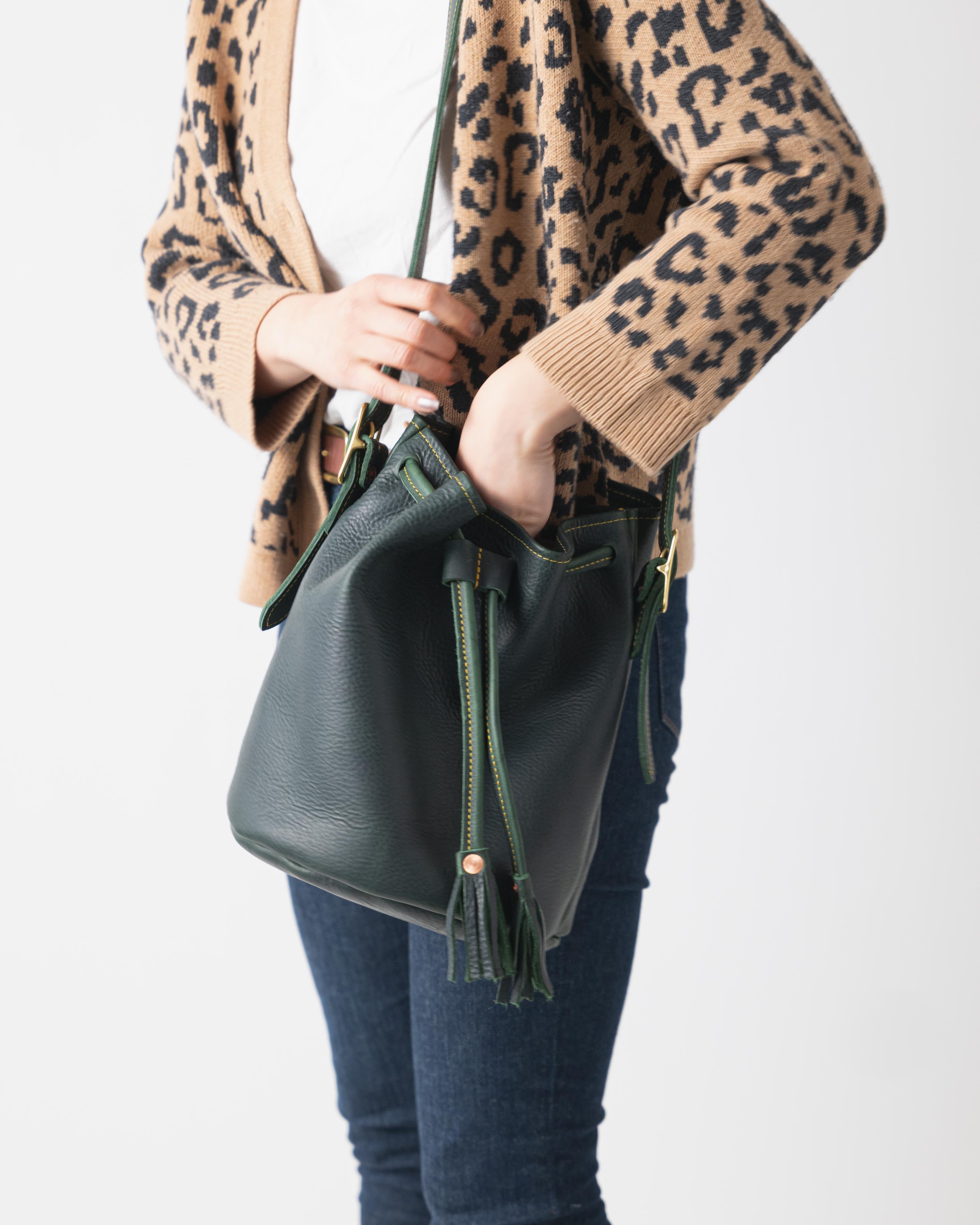 Green Kodiak Bucket Bag