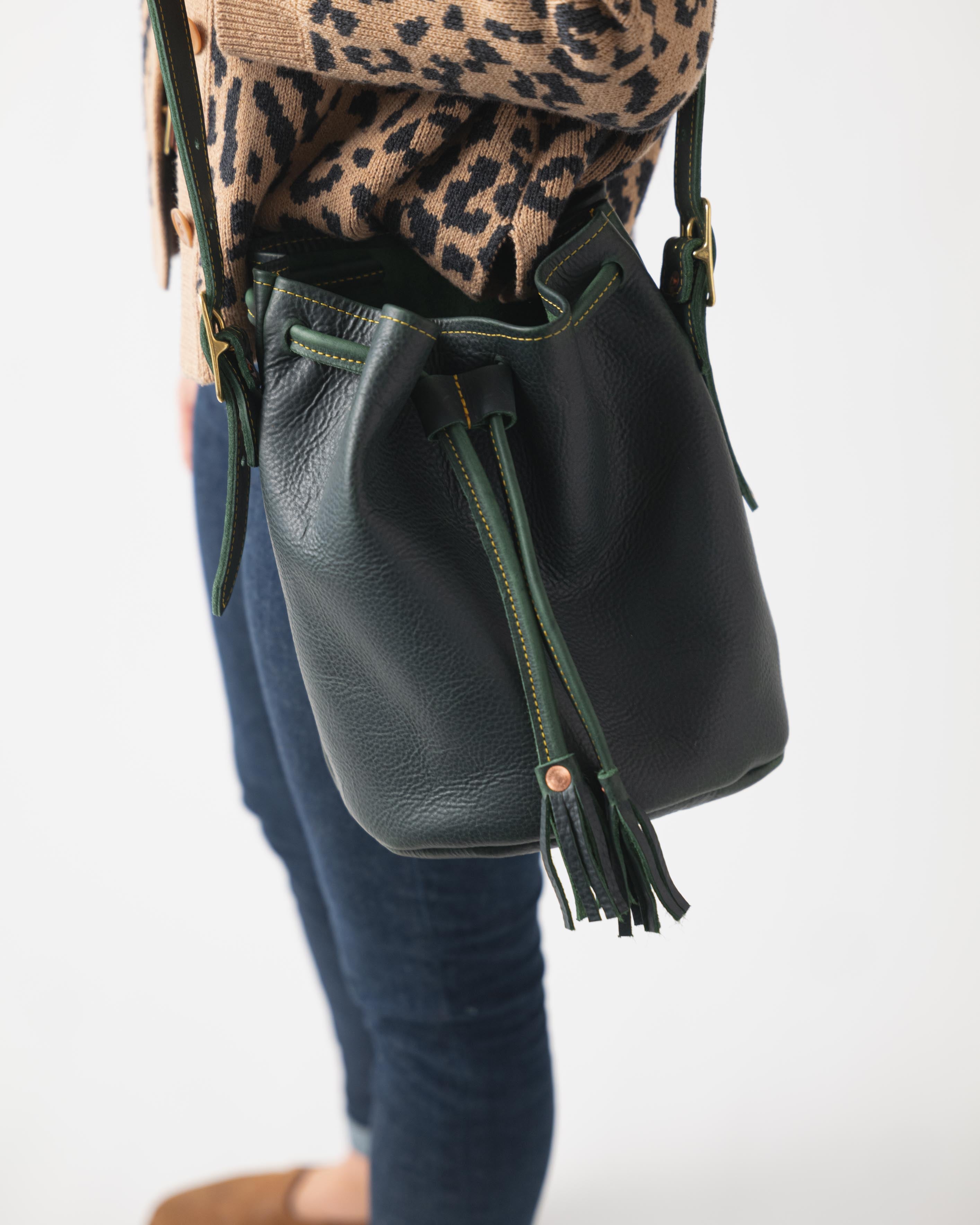 Green Kodiak Bucket Bag