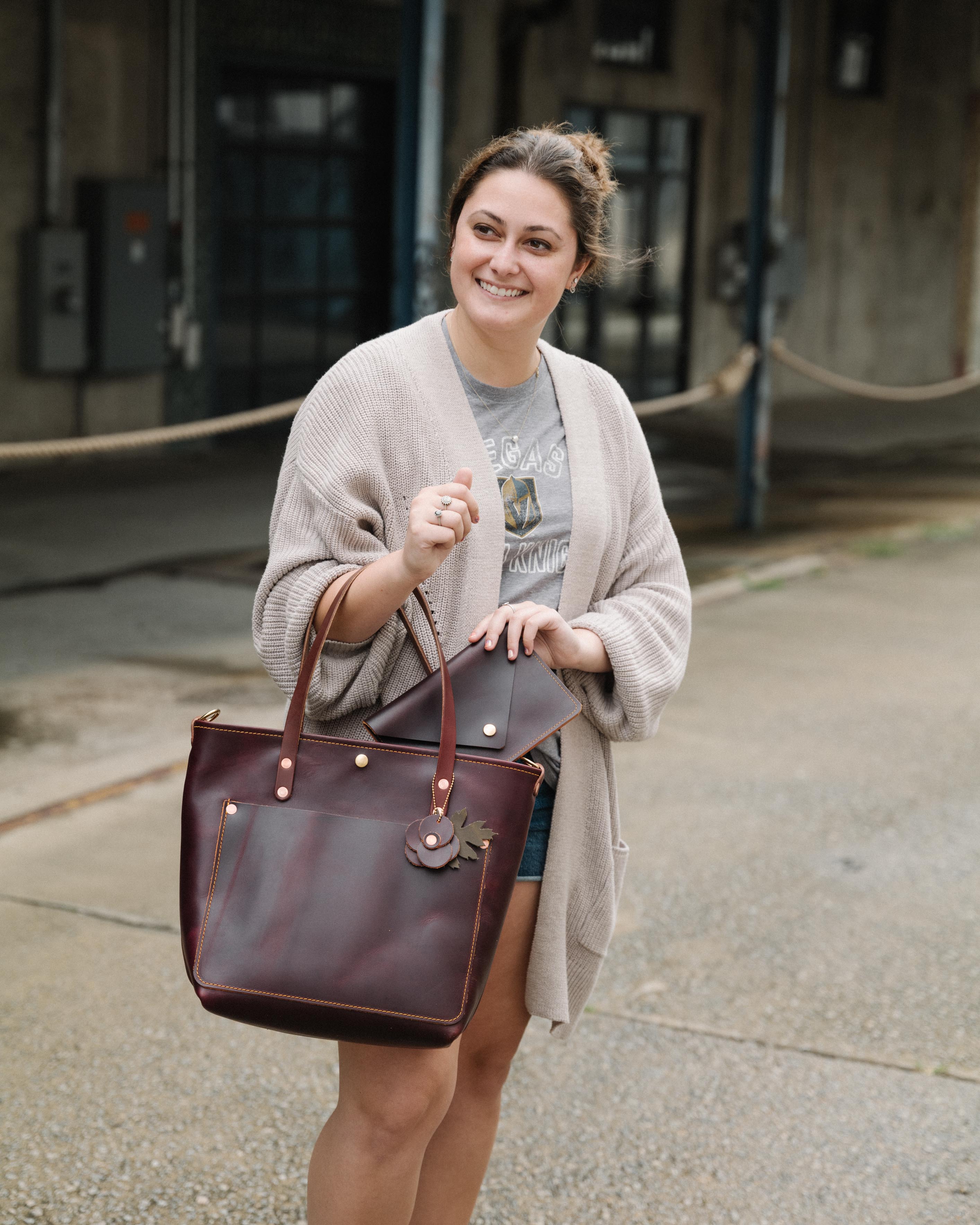 Oxblood Travel Tote