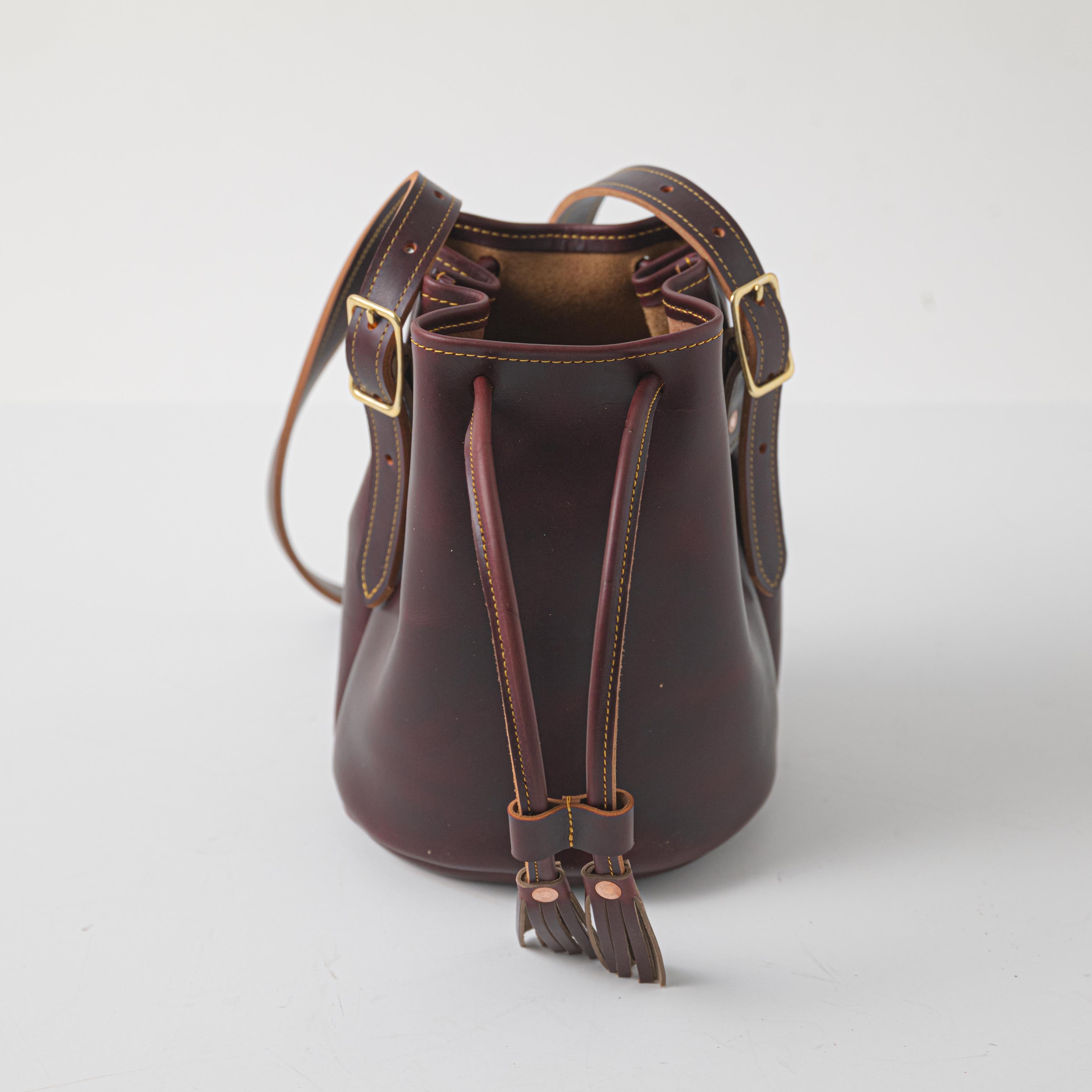 S-ZONE Women Genuine Leather Bucket Bag Hobo Shoulder Handbag Crossbody  Purses Vintage Tote Pocketbooks