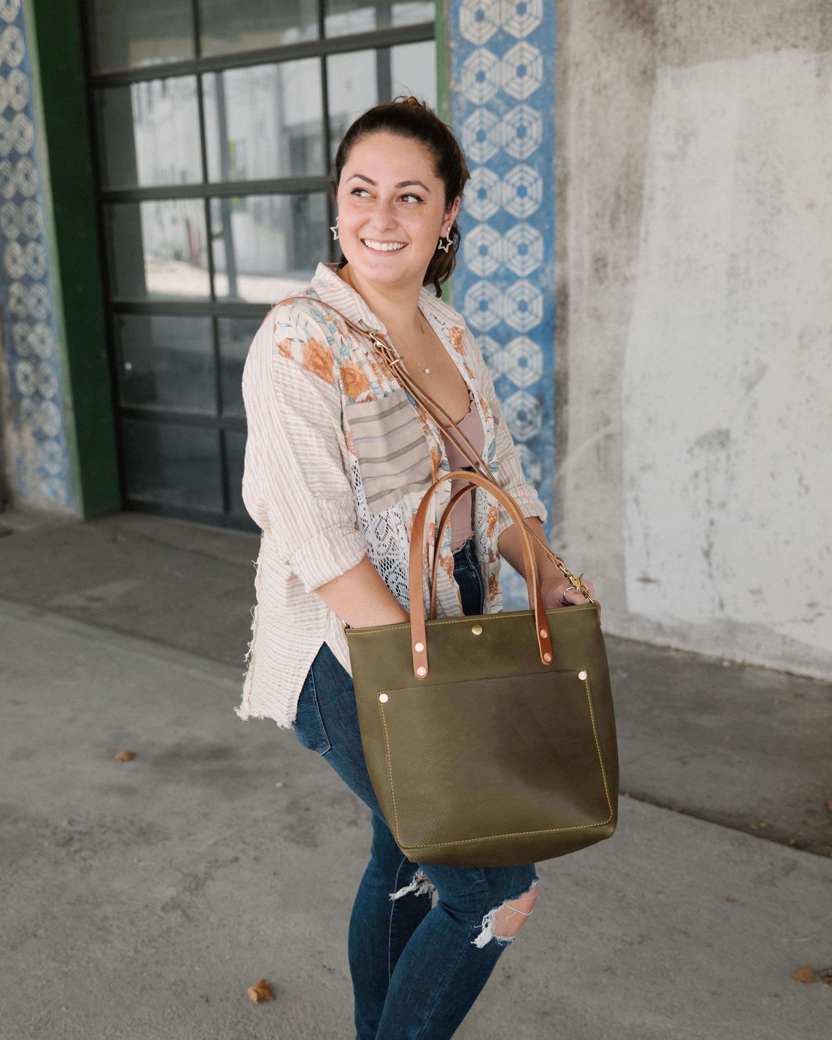 Olive Cypress Travel Tote