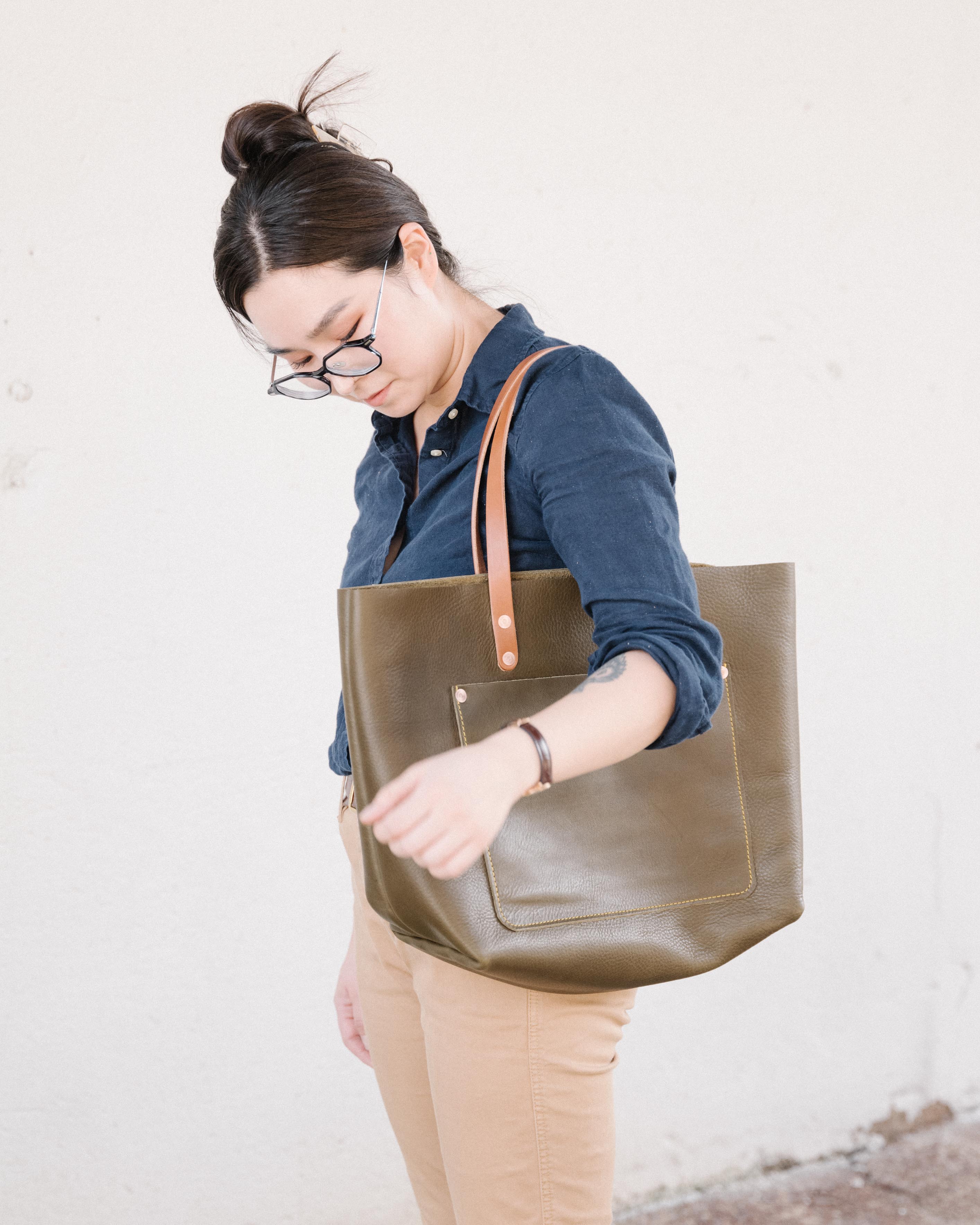 Olive Cypress Market Tote