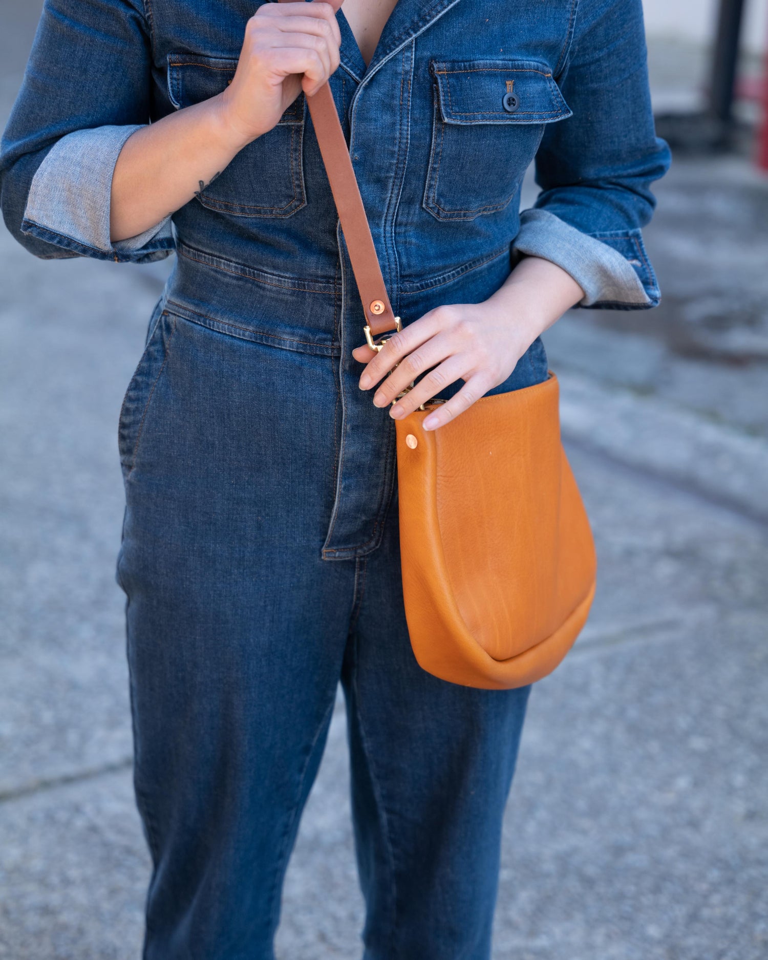 Orange Cypress Crossbody Bag