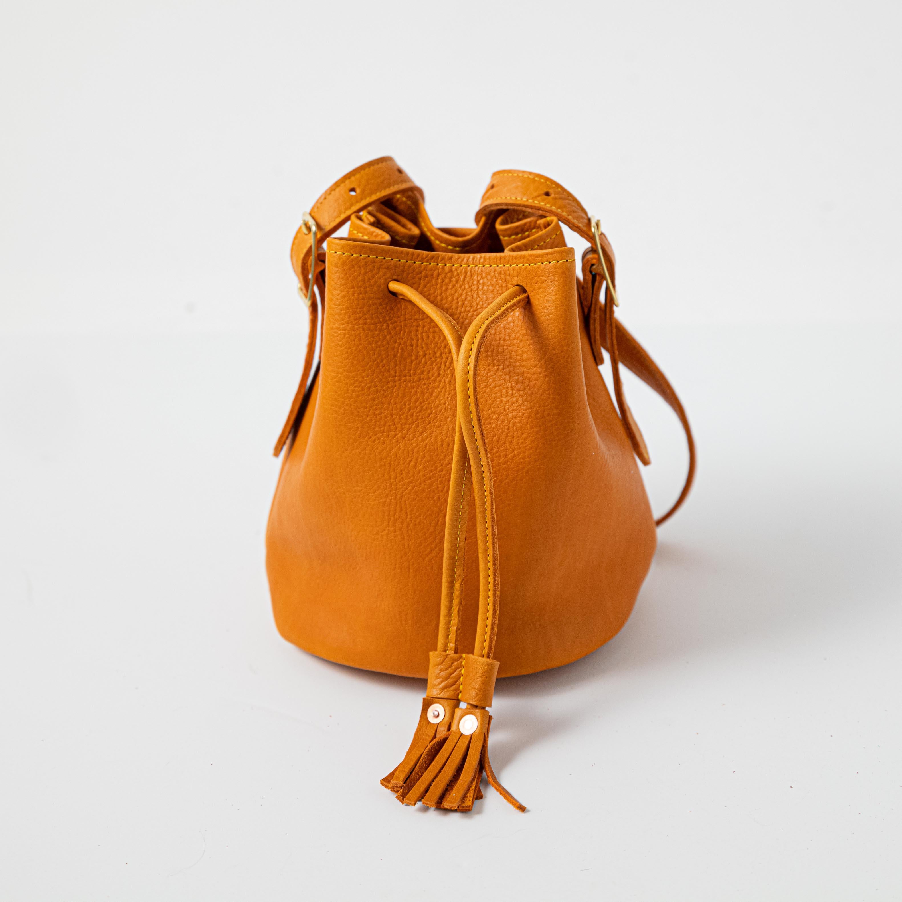Orange Cypress Bucket Bag